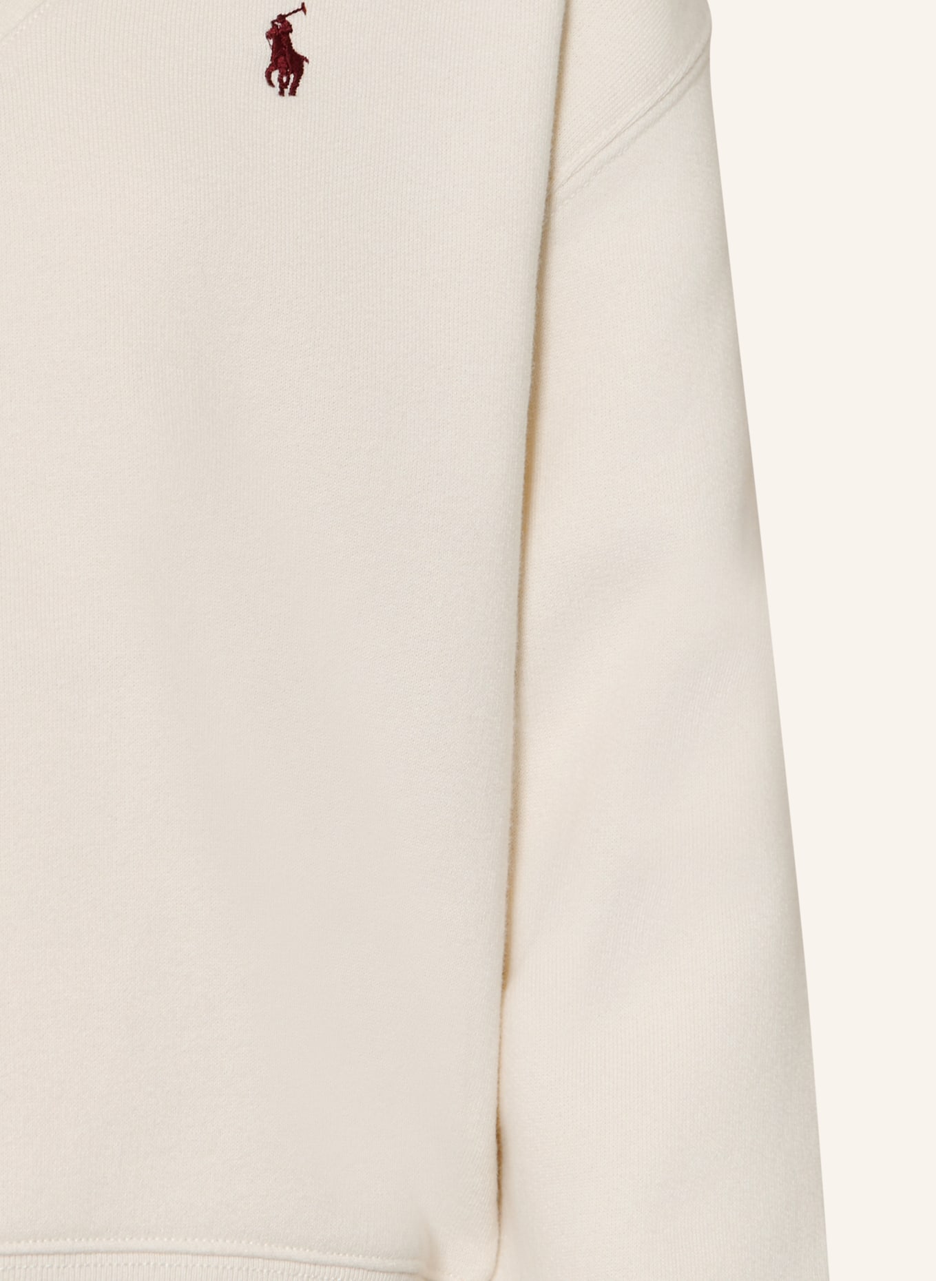 POLO RALPH LAUREN Pullover: ECRU / DUNKELBRAUN