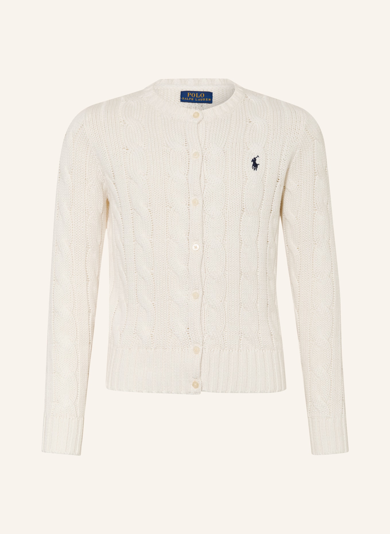 POLO RALPH LAUREN Strickjacke: CREME