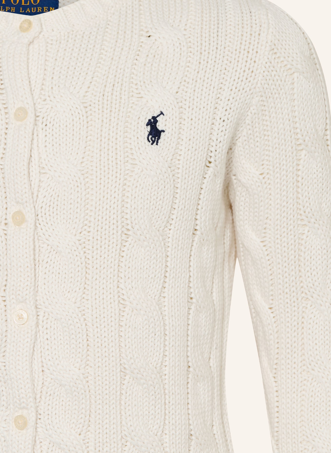POLO RALPH LAUREN Strickjacke: CREME