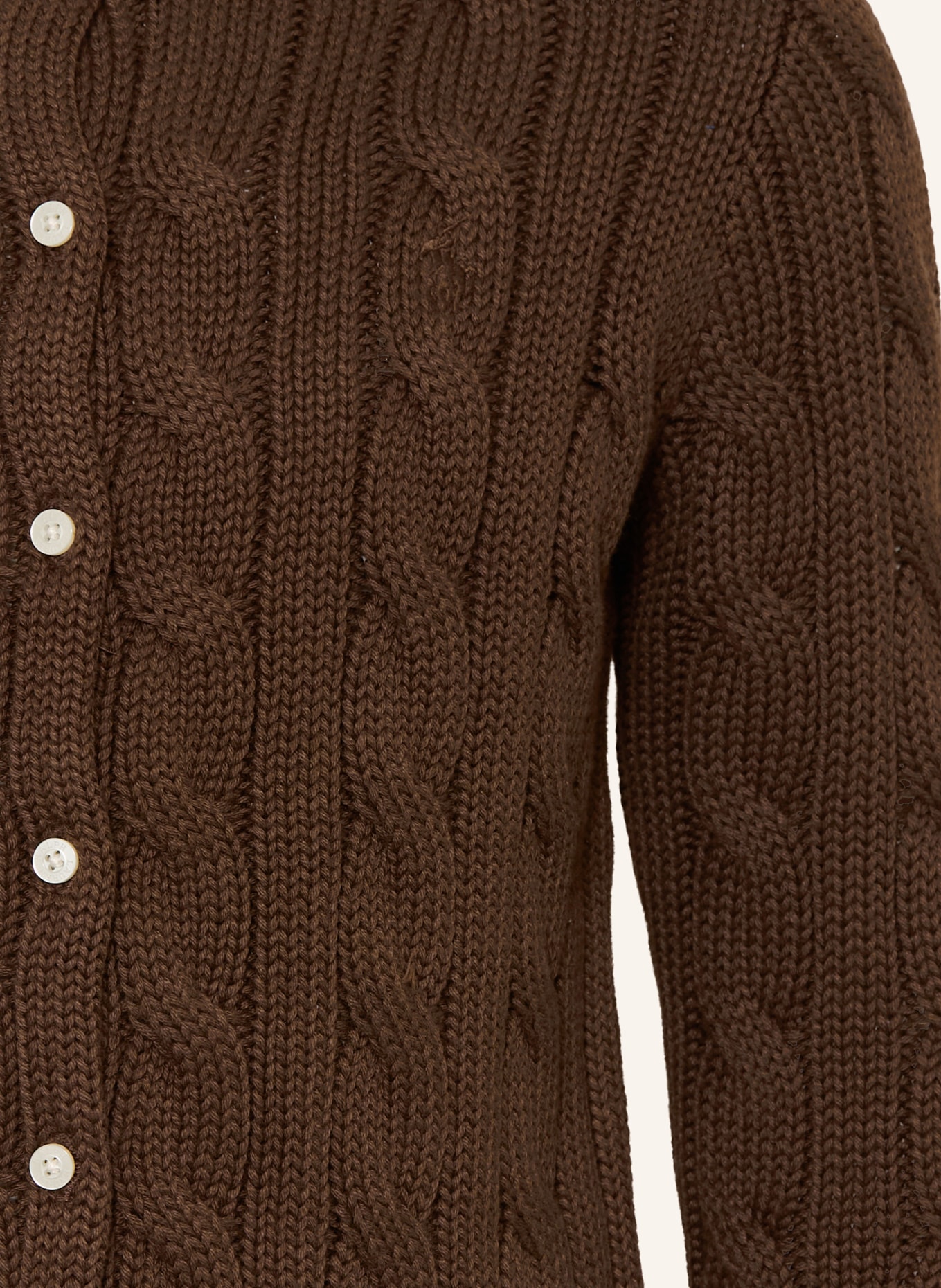POLO RALPH LAUREN Strickjacke: BRAUN