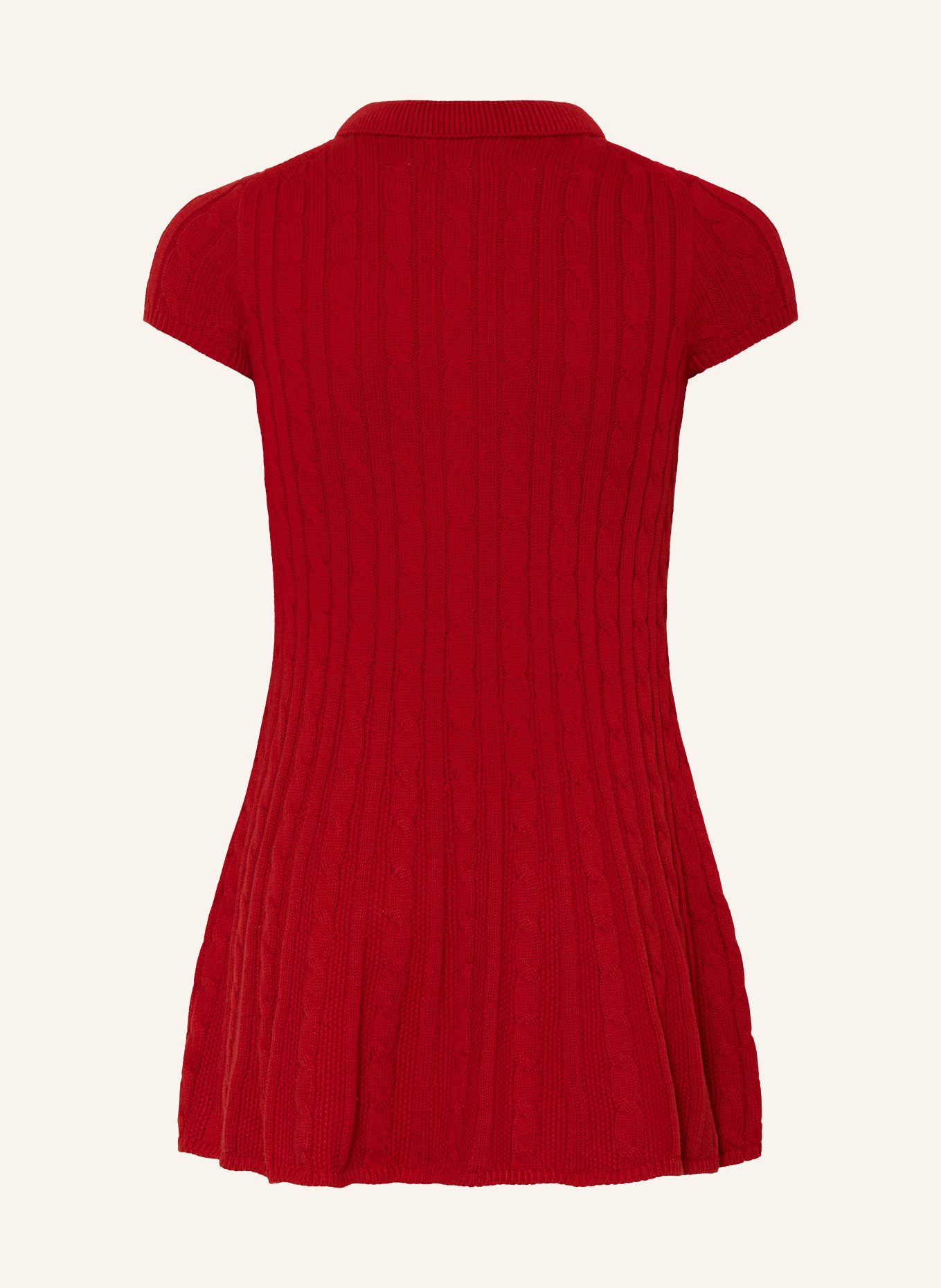POLO RALPH LAUREN Gebreide jurk: DONKERROOD