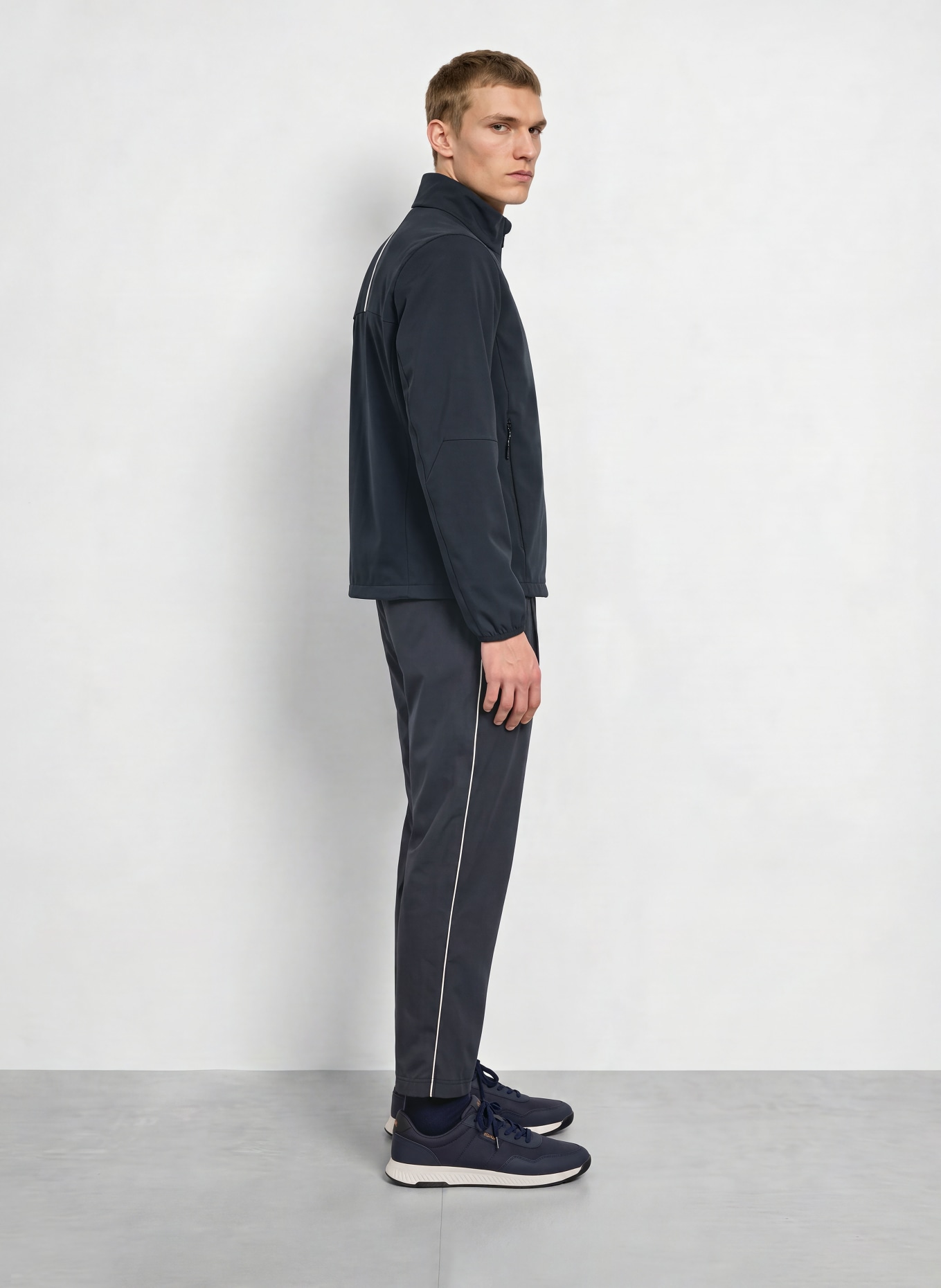 BOSS Veste de golf GOC RANK: BLEU FONCÉ