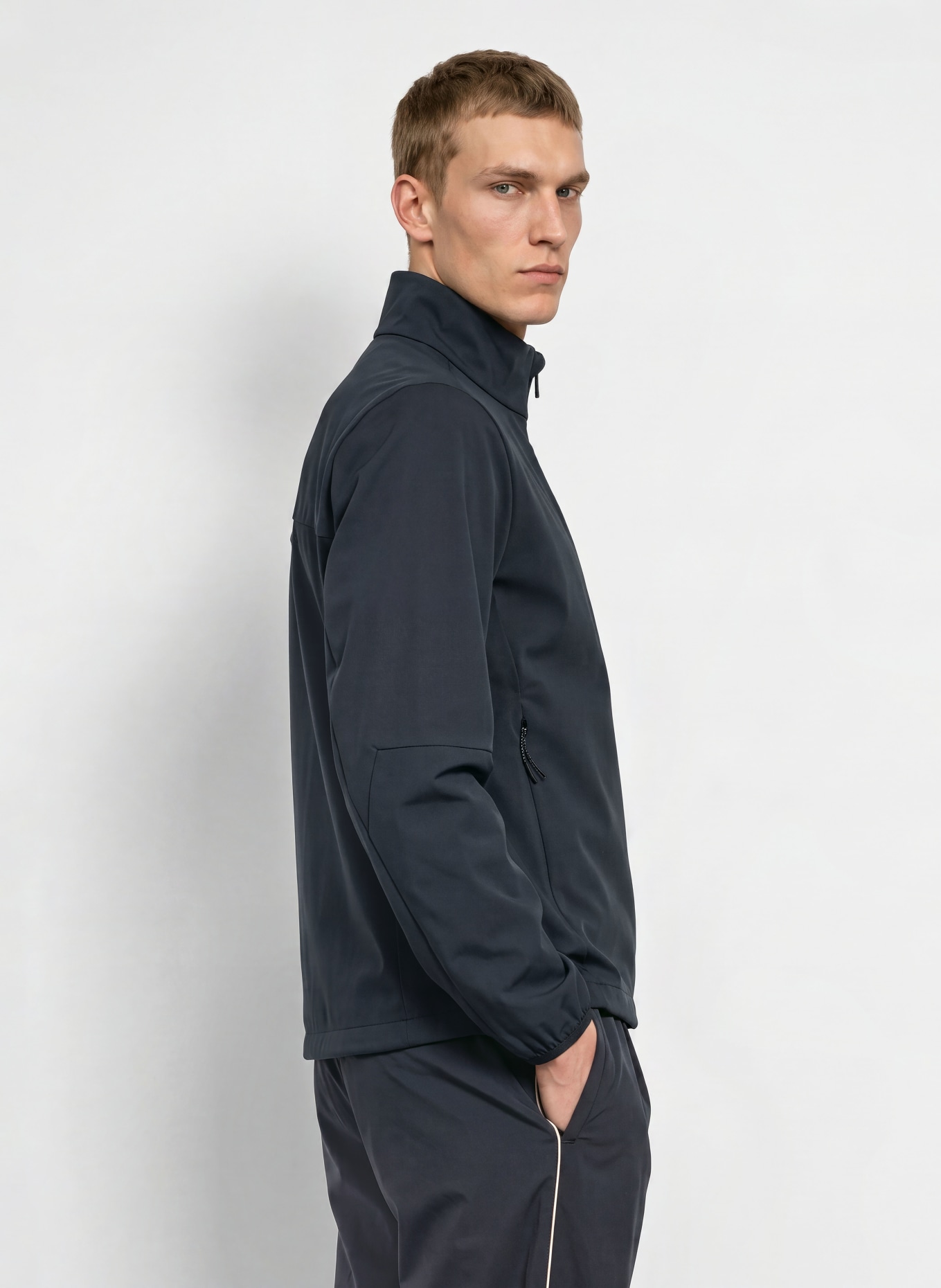 BOSS Veste de golf GOC RANK: BLEU FONCÉ
