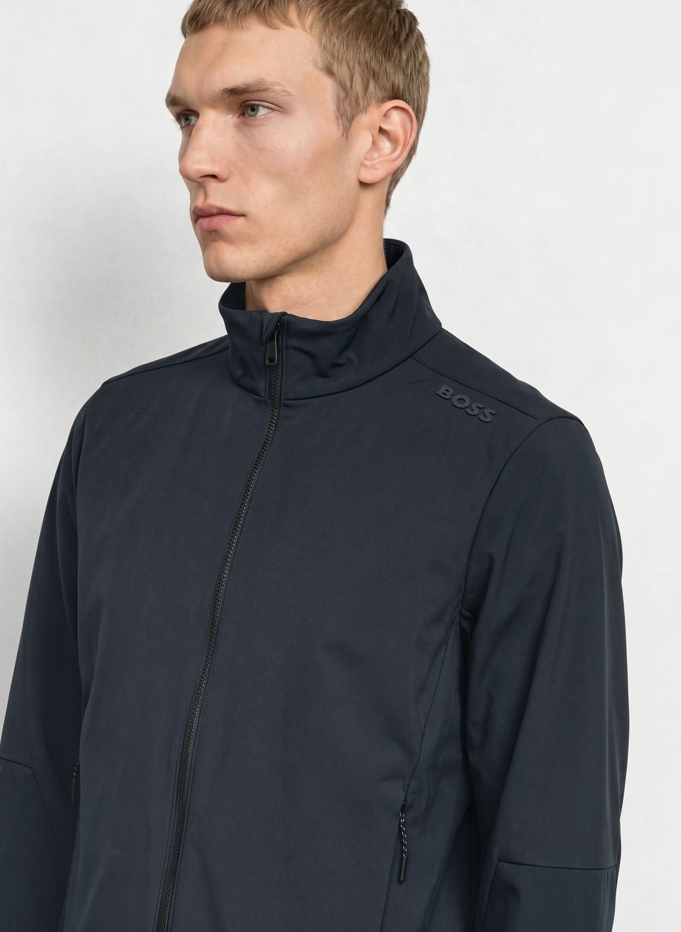 BOSS Veste de golf GOC RANK: BLEU FONCÉ