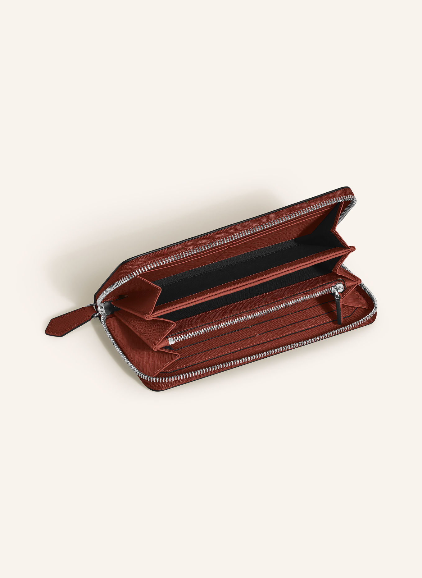 MONTBLANC Saffiano-Portemonnee SARTORIAL: BRUIN