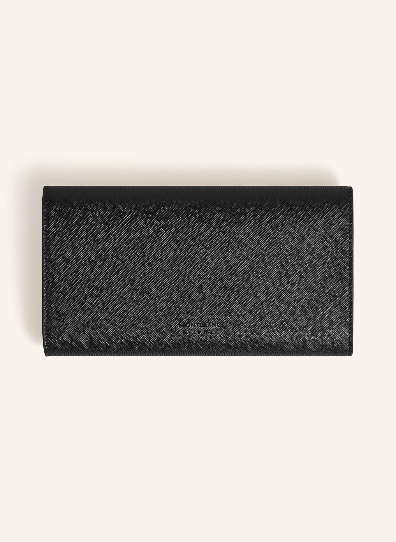 MONTBLANC Saffiano-Portemonnee SARTORIAL met Pouch: ZWART