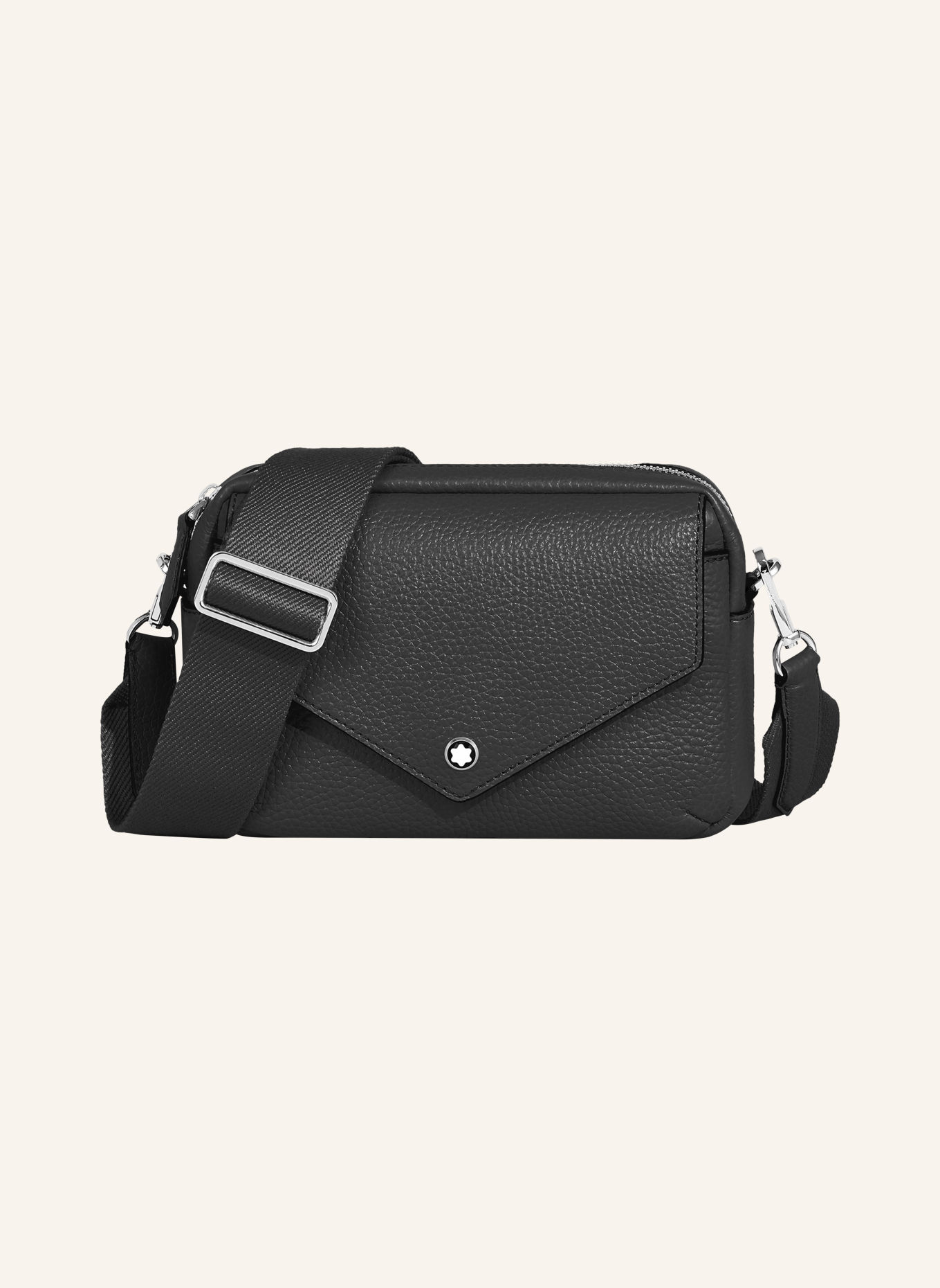 MONTBLANC MONTBLANC COMPANION SMALL Crossbody Bag: BLACK / SILVER