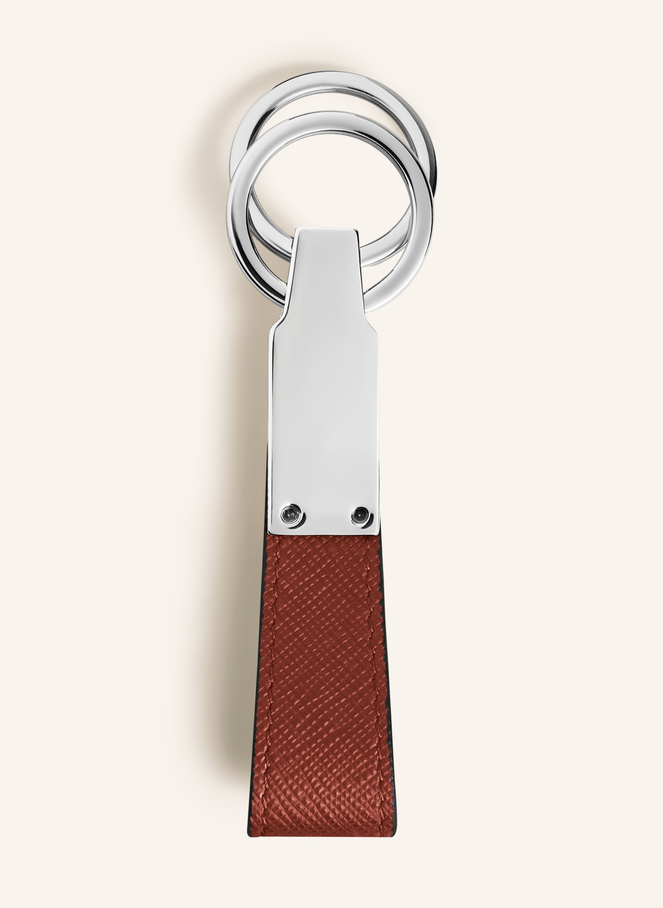 MONTBLANC Schlüsselanhänger SARTORIAL: BRAUN / SILBER