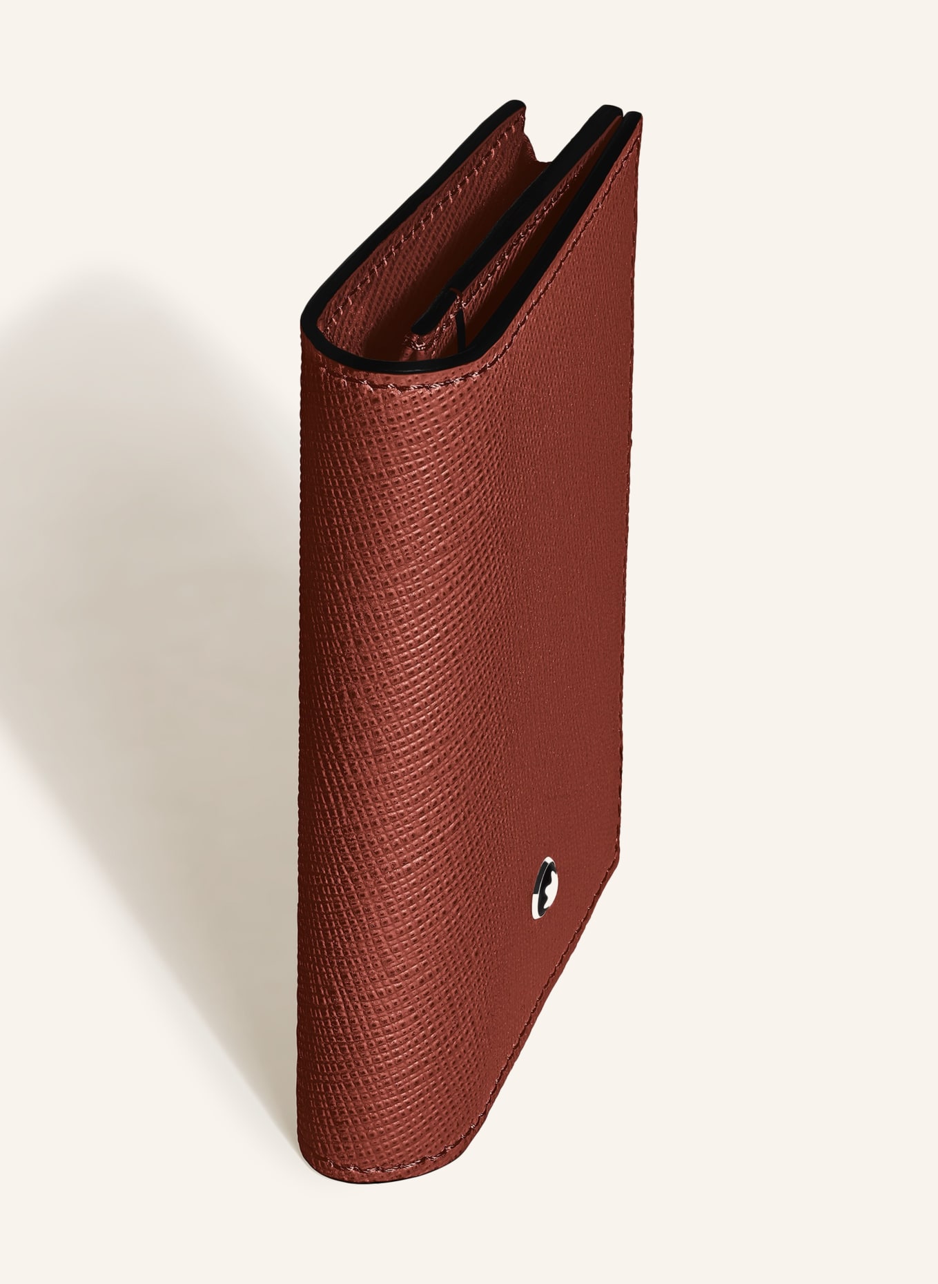 MONTBLANC Saffiano-Kartenetui: BRAUN