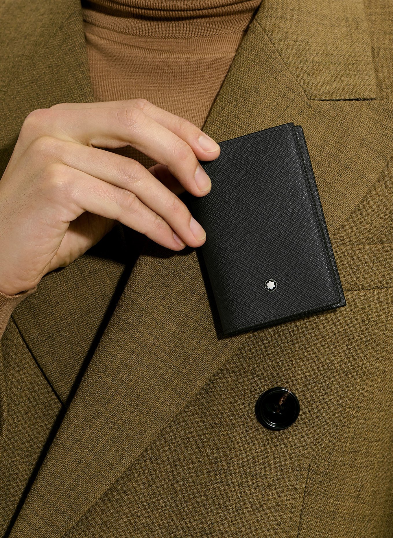 MONTBLANC Saffiano-Kartenetui SARTORIAL: SCHWARZ