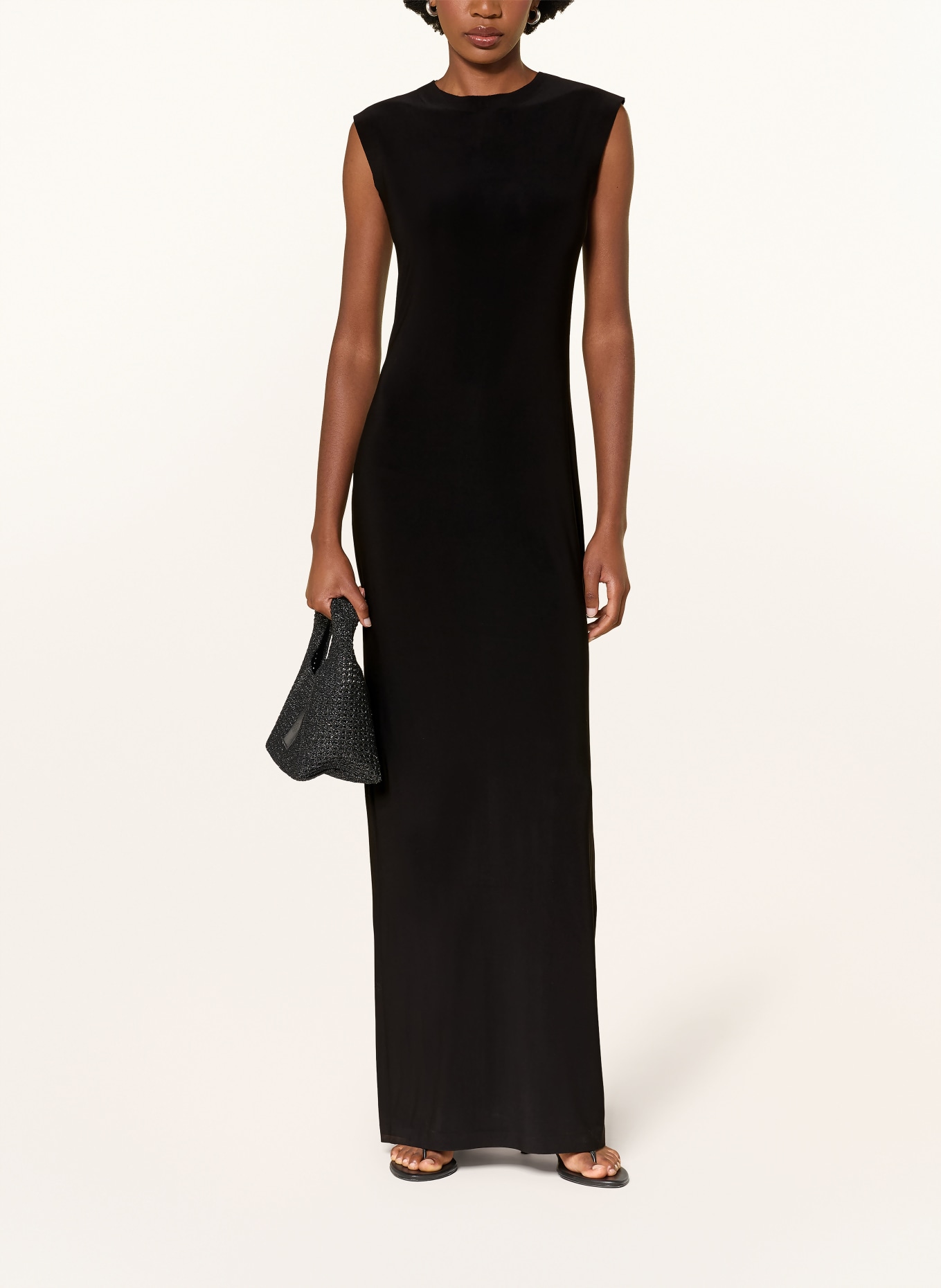 NORMA KAMALI Jerseykleid: SCHWARZ