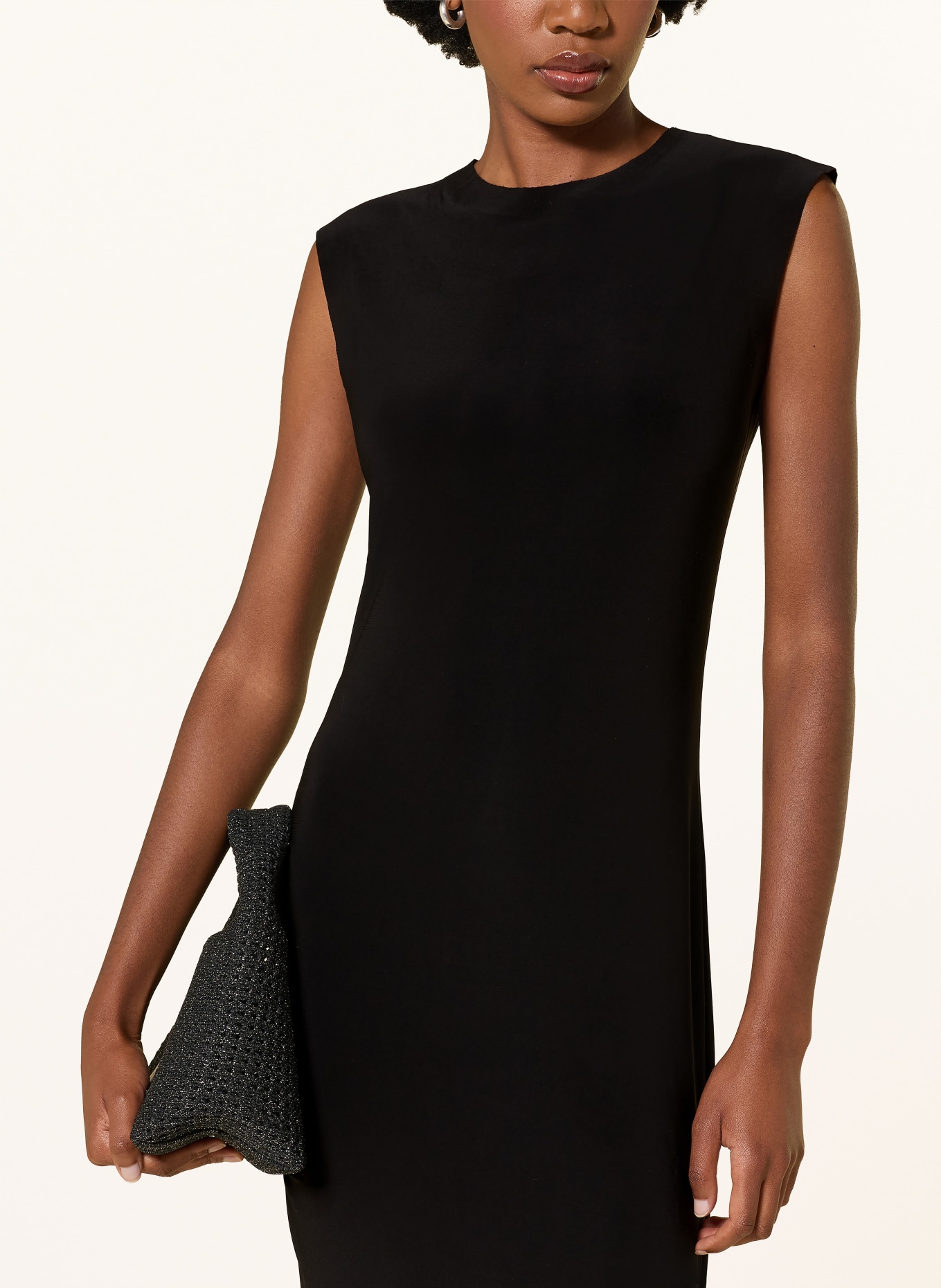 NORMA KAMALI Jerseykleid: SCHWARZ
