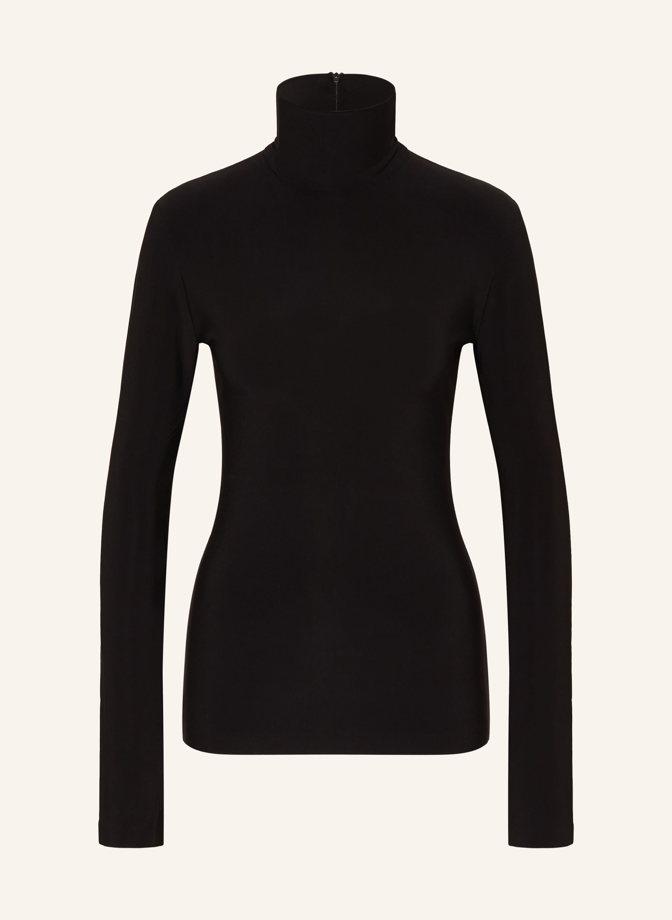 NORMA KAMALI Rollkragenshirt: SCHWARZ
