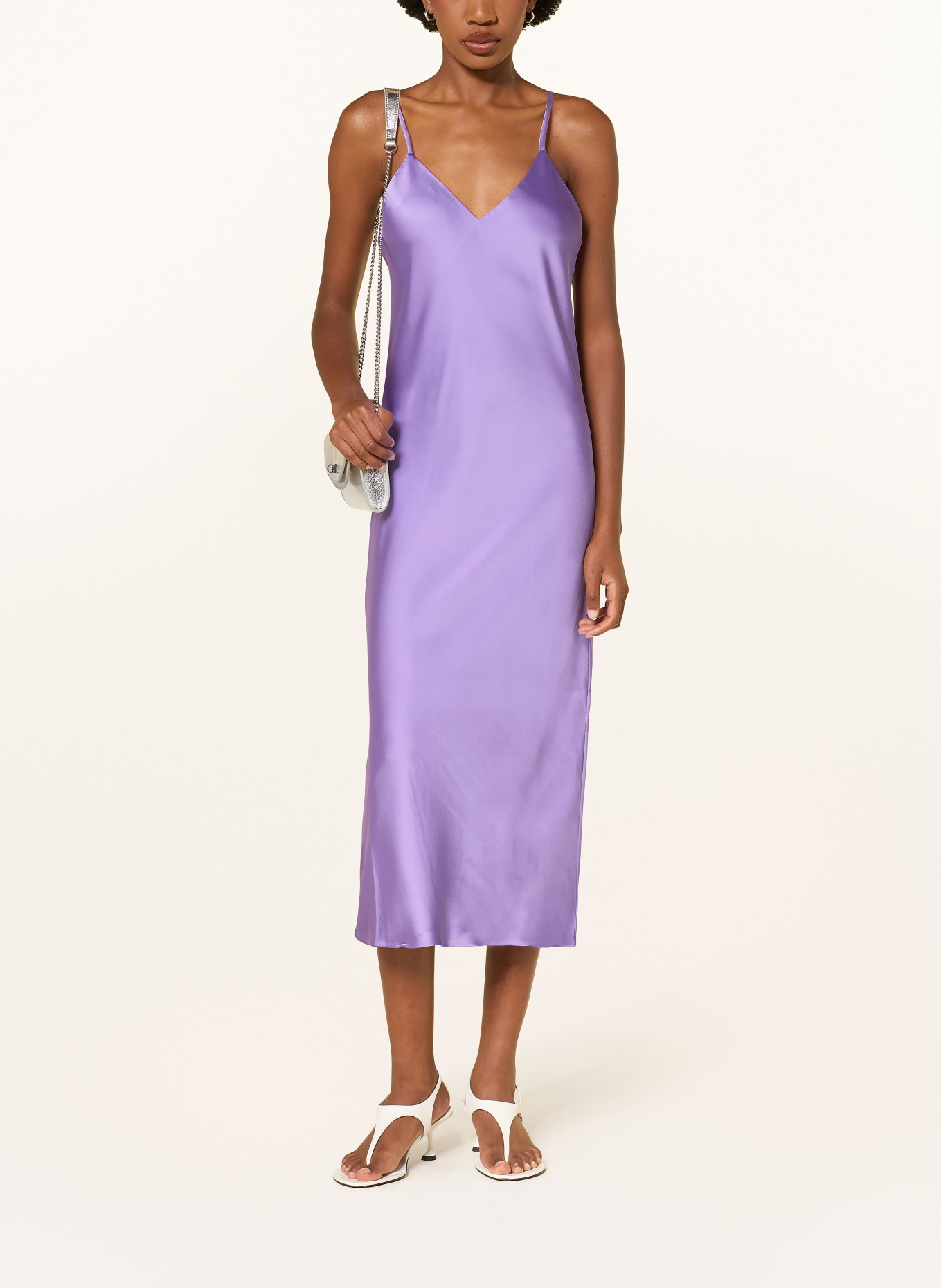 NORMA KAMALI Robe en satin: LILAS
