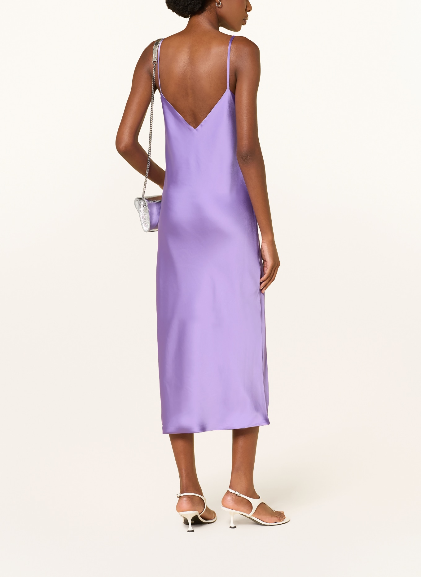NORMA KAMALI Robe en satin: LILAS