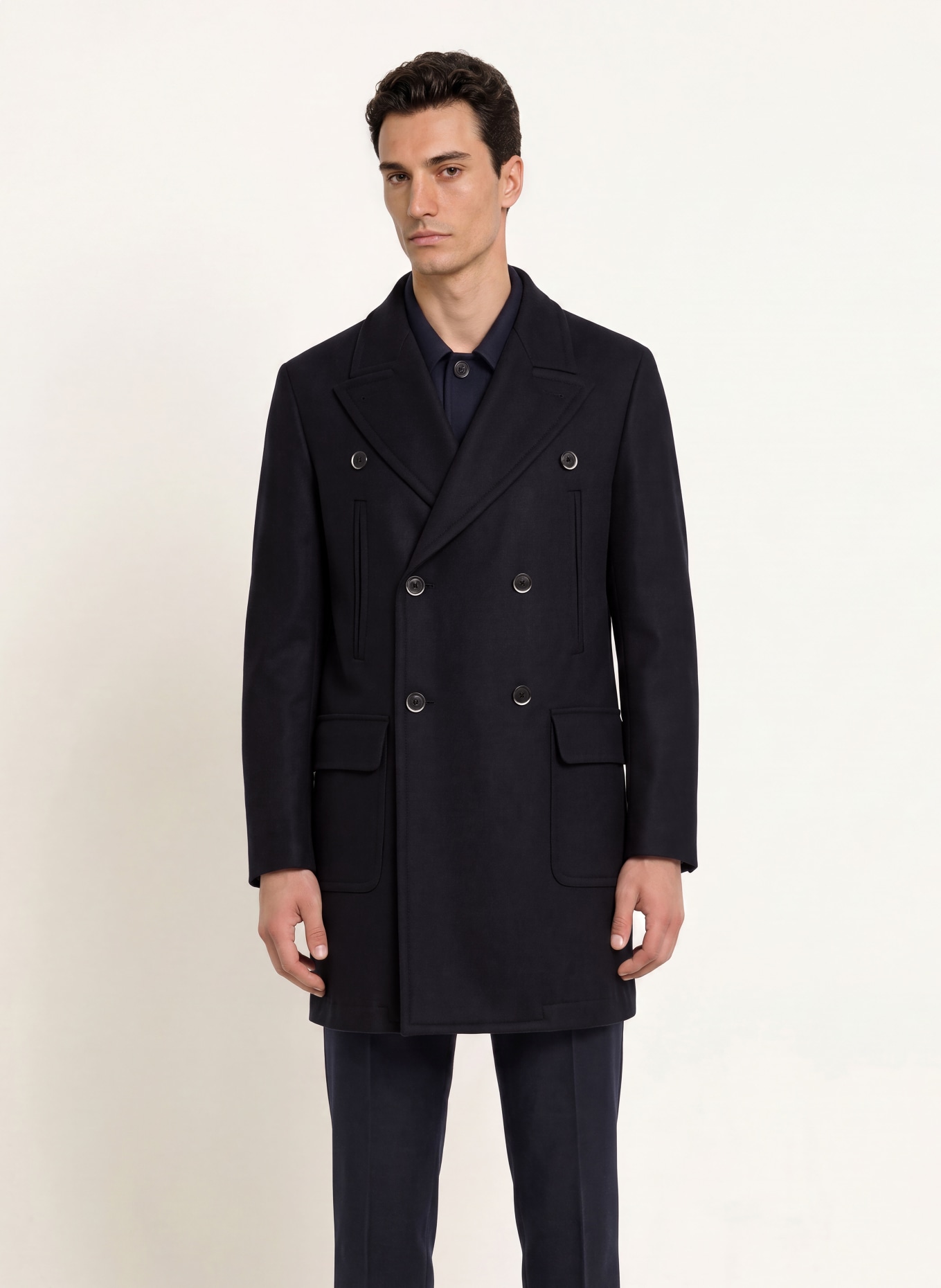 BARENA VENEZIA Manteau caban NAVALE: BLEU FONCÉ