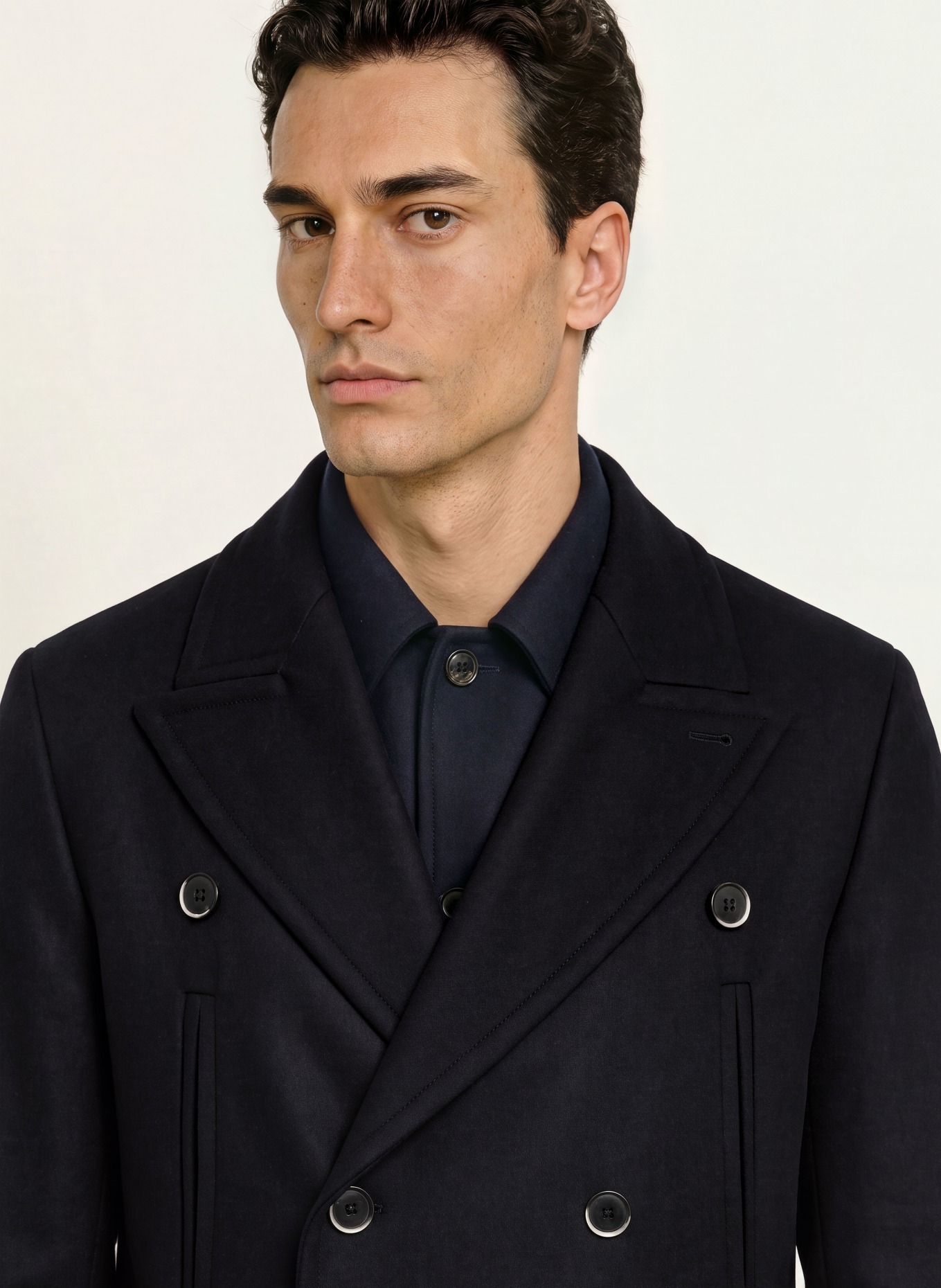 BARENA VENEZIA Manteau caban NAVALE: BLEU FONCÉ
