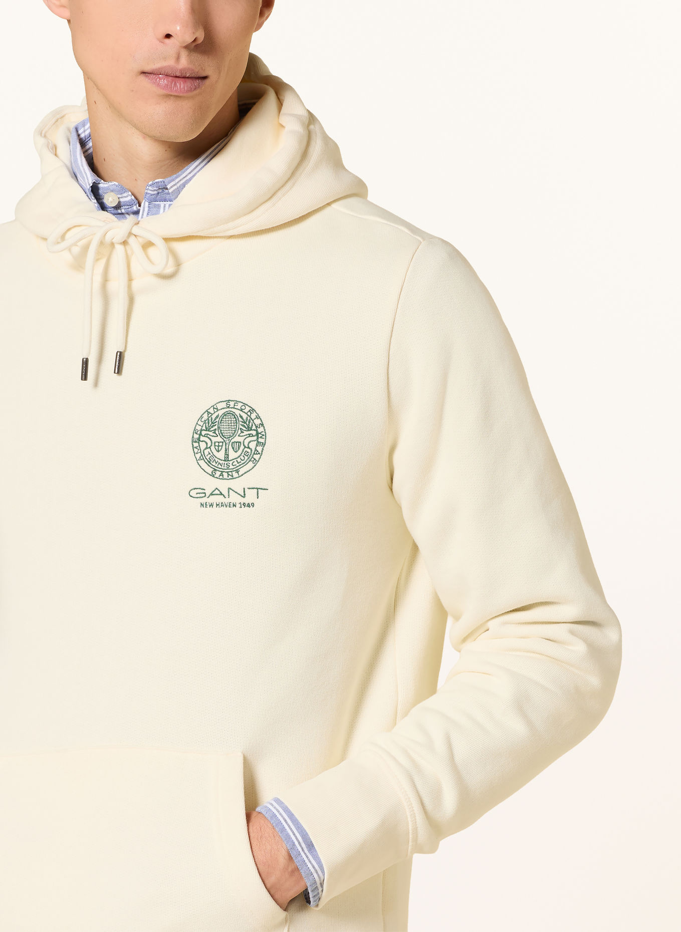GANT Sweat à capuche: CRÈME