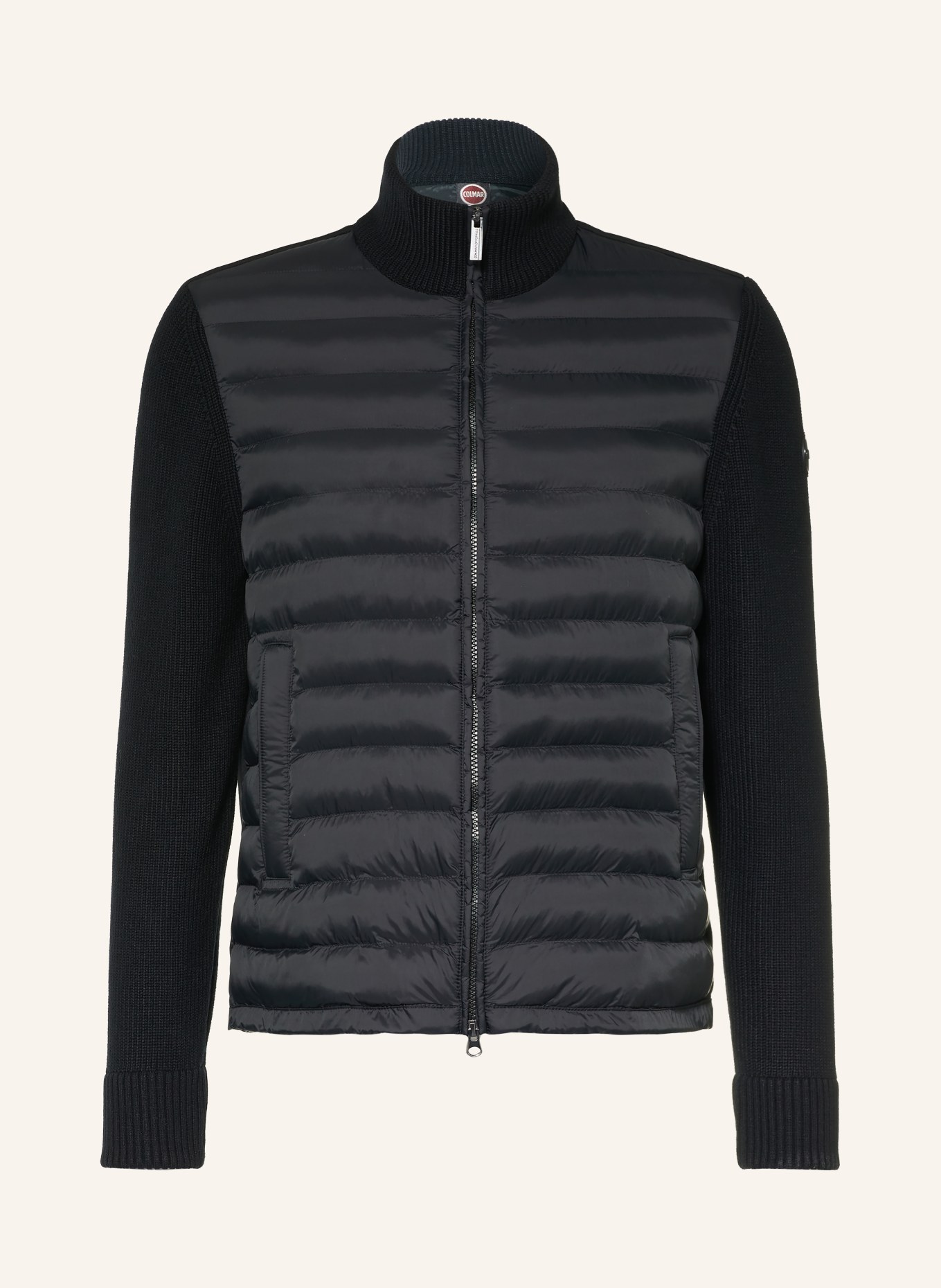 COLMAR Steppjacke im Materialmix: SCHWARZ