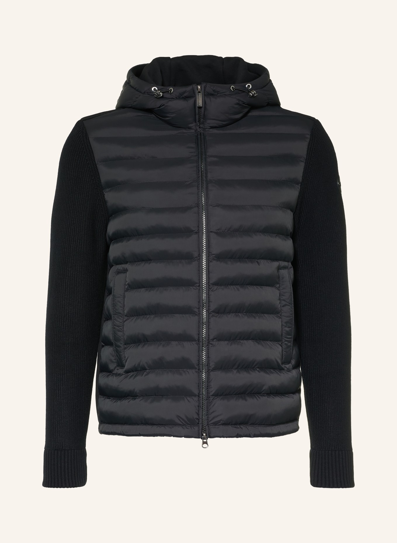 COLMAR Steppjacke im Materialmix: SCHWARZ
