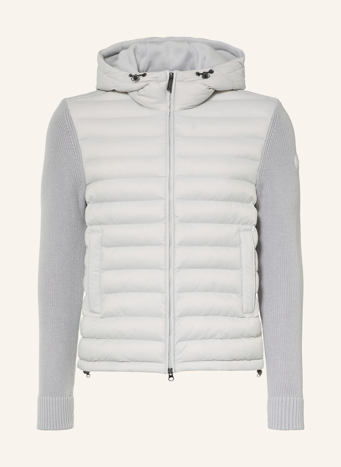 COLMAR Steppjacke im Materialmix: HELLGRAU