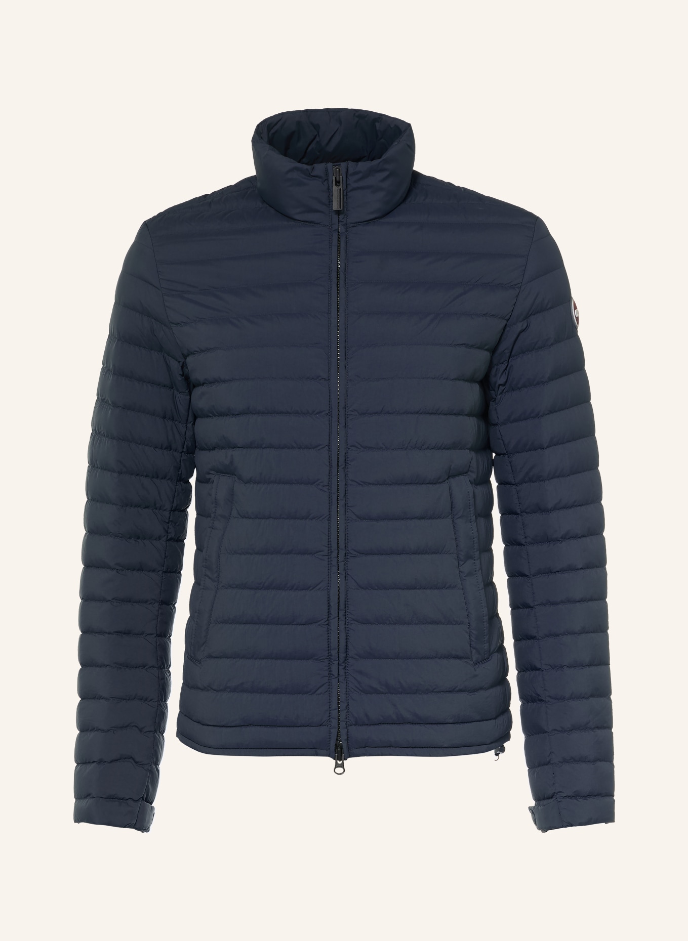 COLMAR Lightweight-Daunenjacke: DUNKELBLAU / DUNKELROT / WEISS