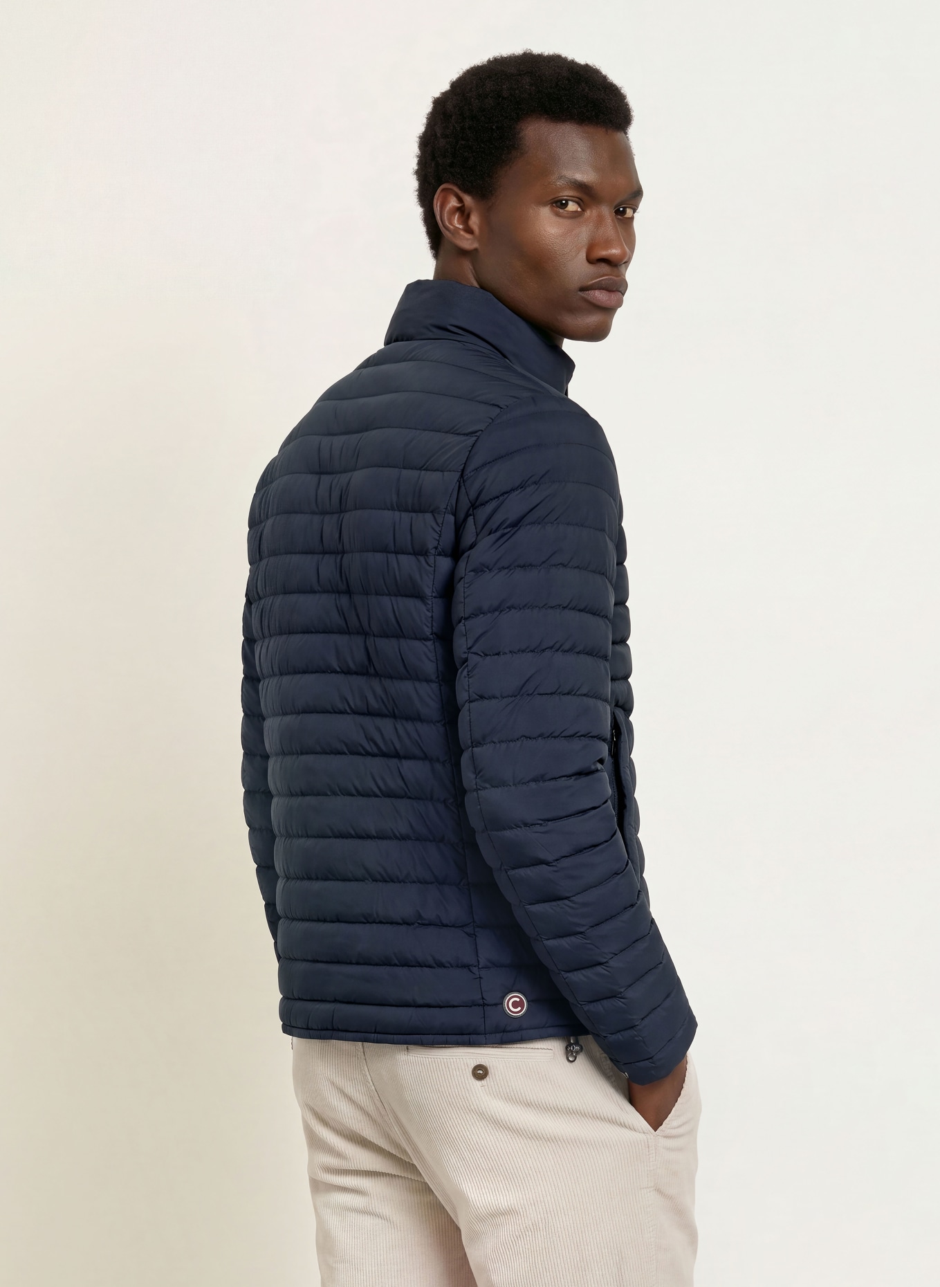 COLMAR Lightweight-Daunenjacke: DUNKELBLAU / DUNKELROT / WEISS