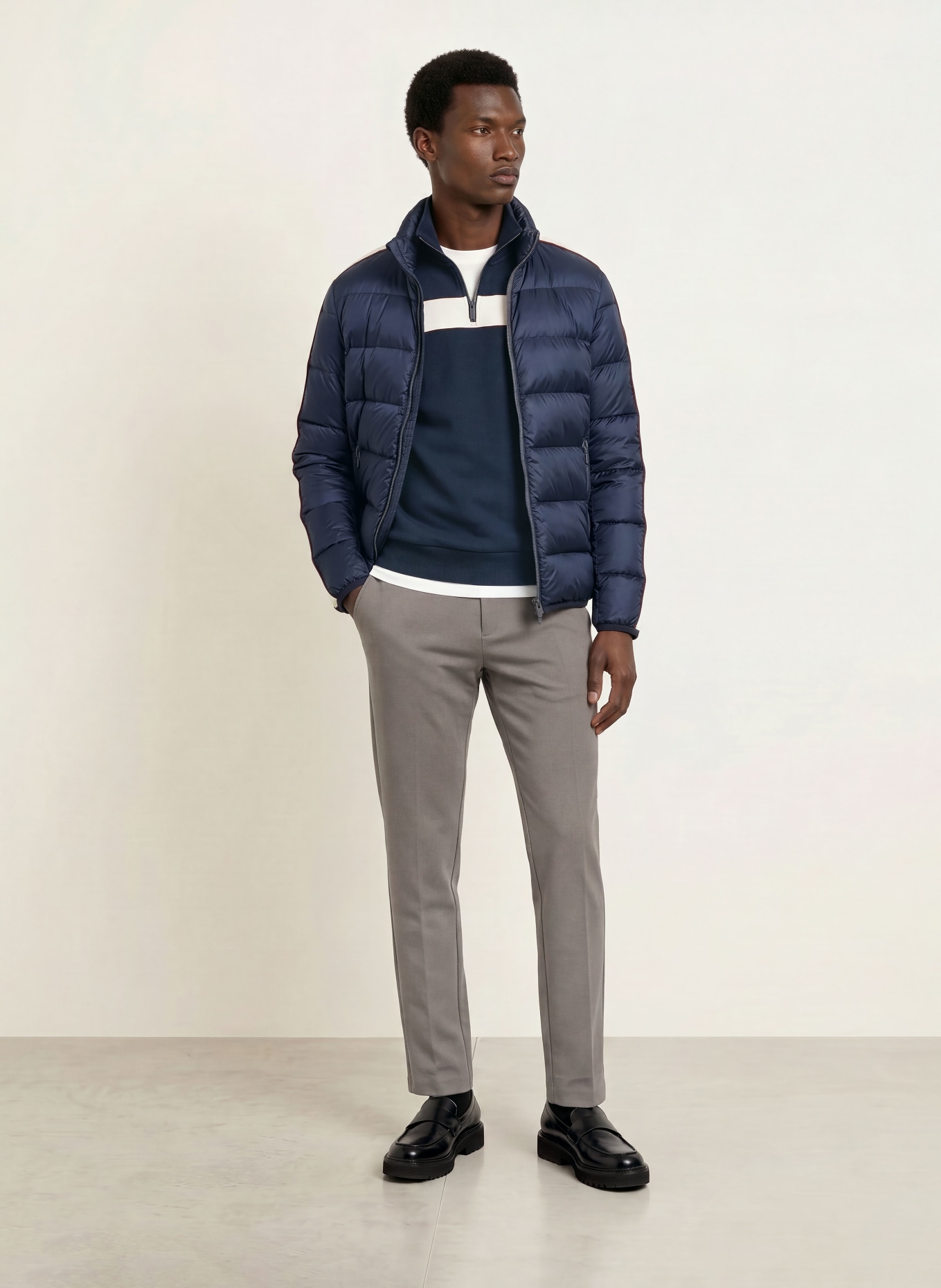 COLMAR Sweat-Troyer: DUNKELBLAU / DUNKELROT / WEISS