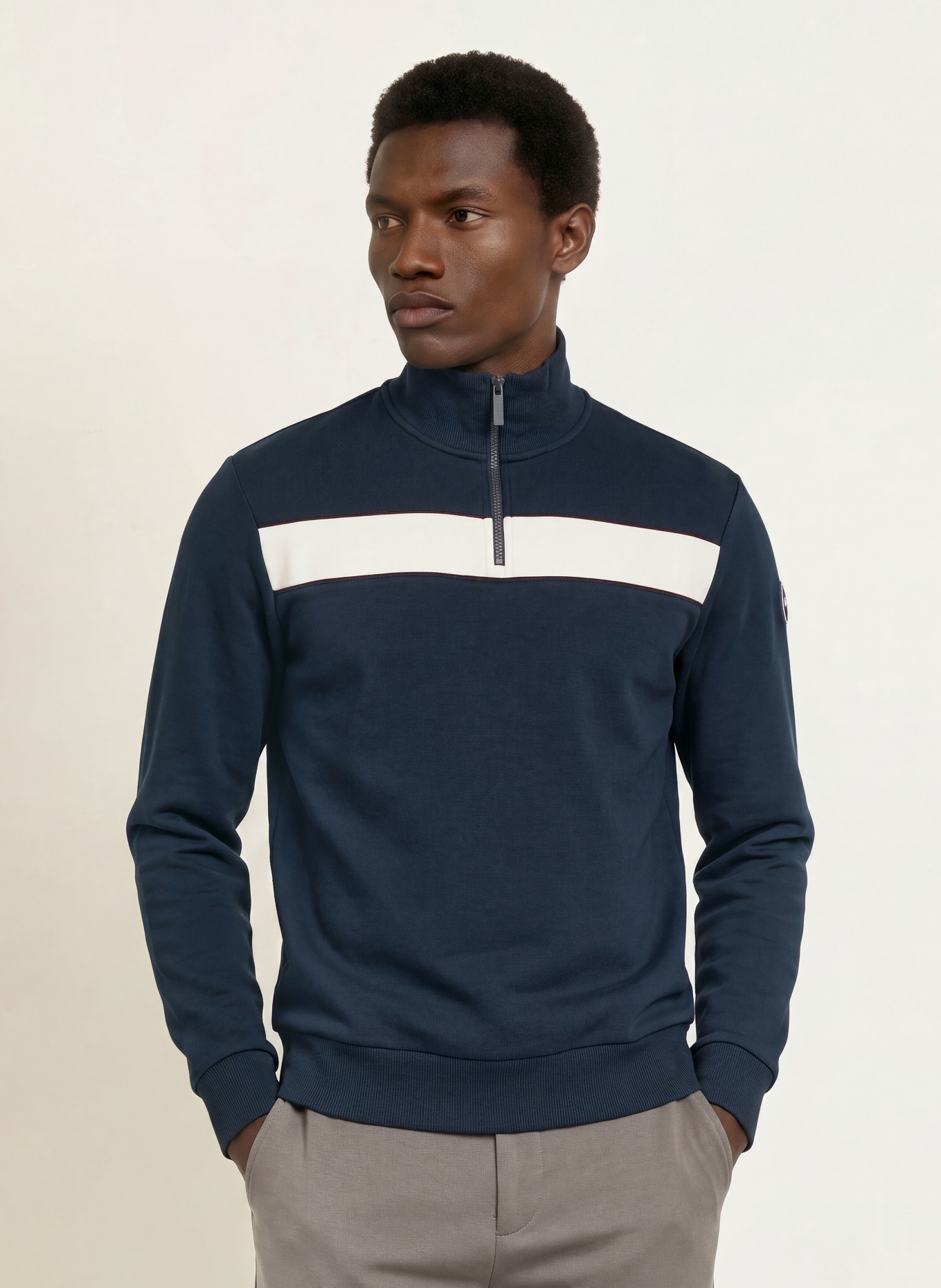 COLMAR Sweat-Troyer: DUNKELBLAU / DUNKELROT / WEISS