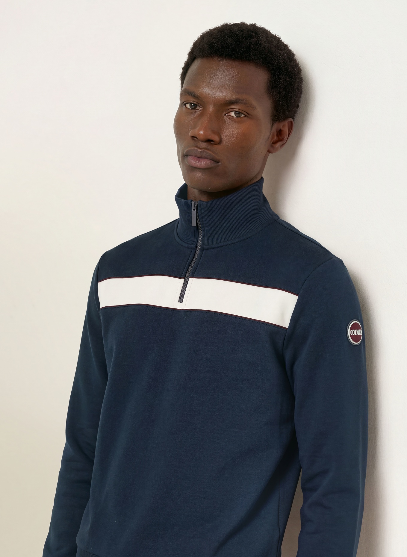 COLMAR Sweat-Troyer: DUNKELBLAU / DUNKELROT / WEISS