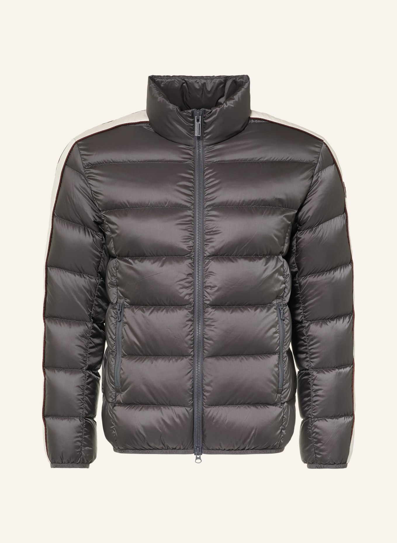 COLMAR Daunenjacke: DUNKELGRAU / DUNKELROT / WEISS