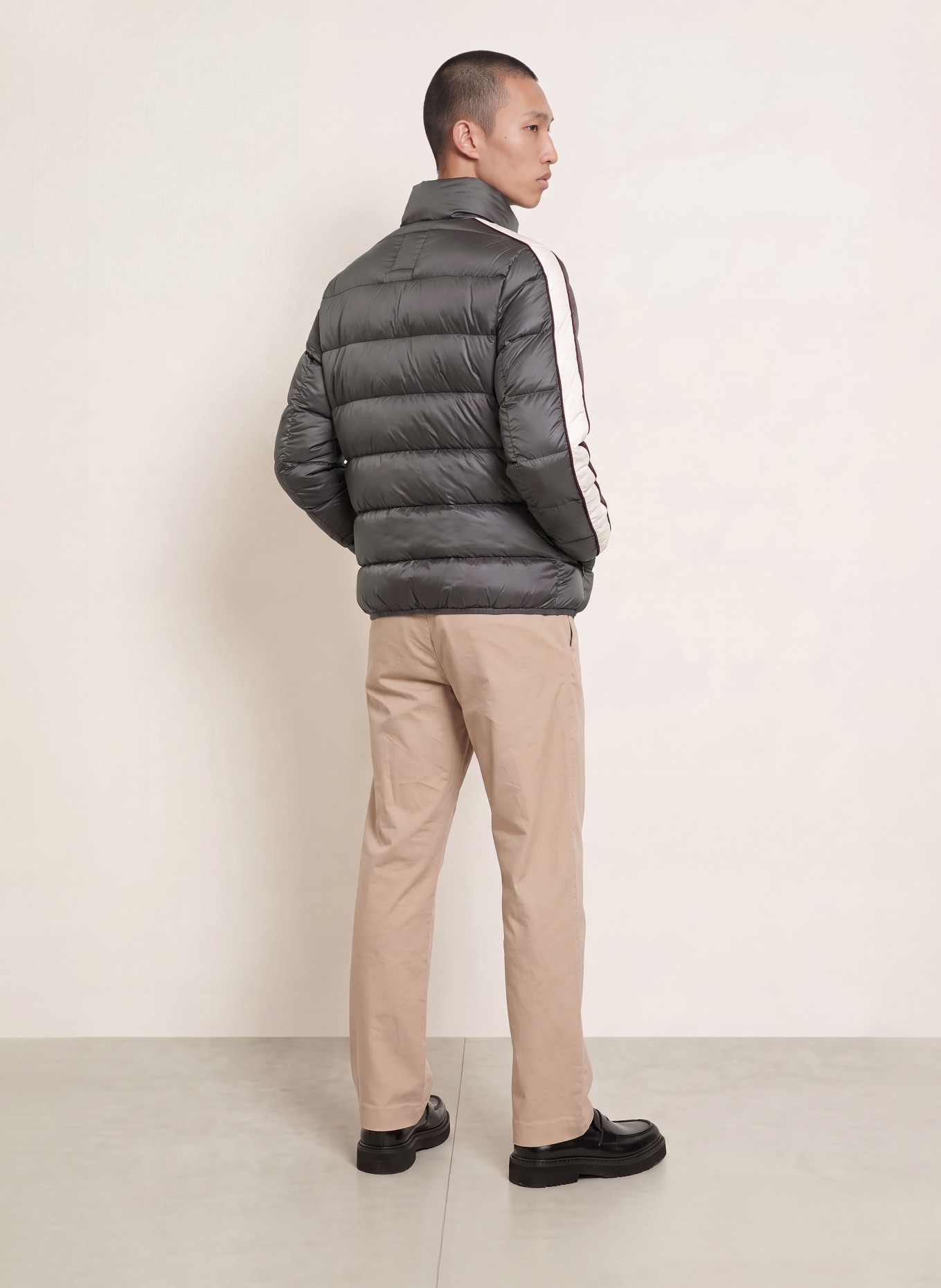 COLMAR Daunenjacke: DUNKELGRAU / DUNKELROT / WEISS