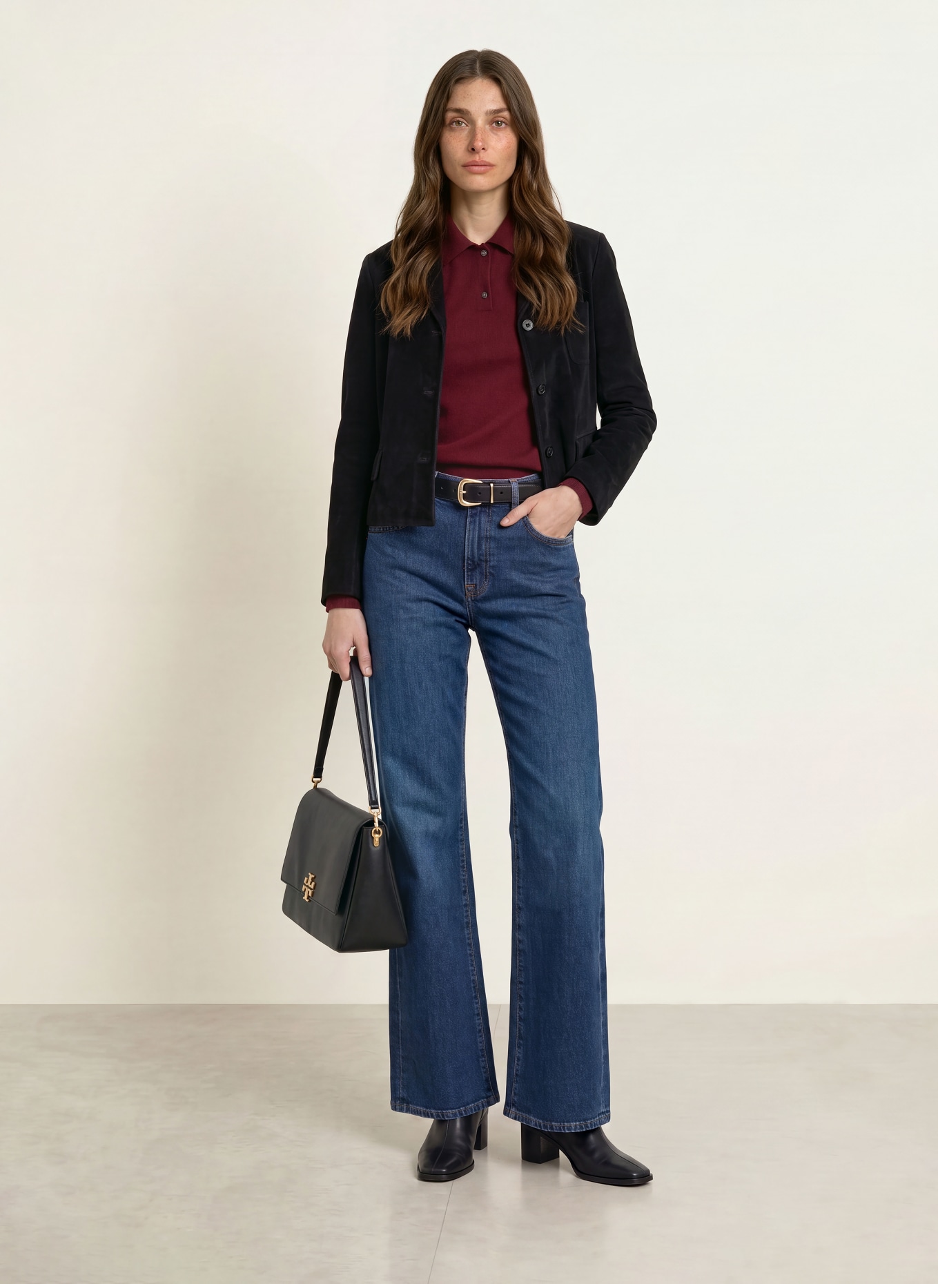 CIRCOLO 1901 Velours Blazer: ZWART