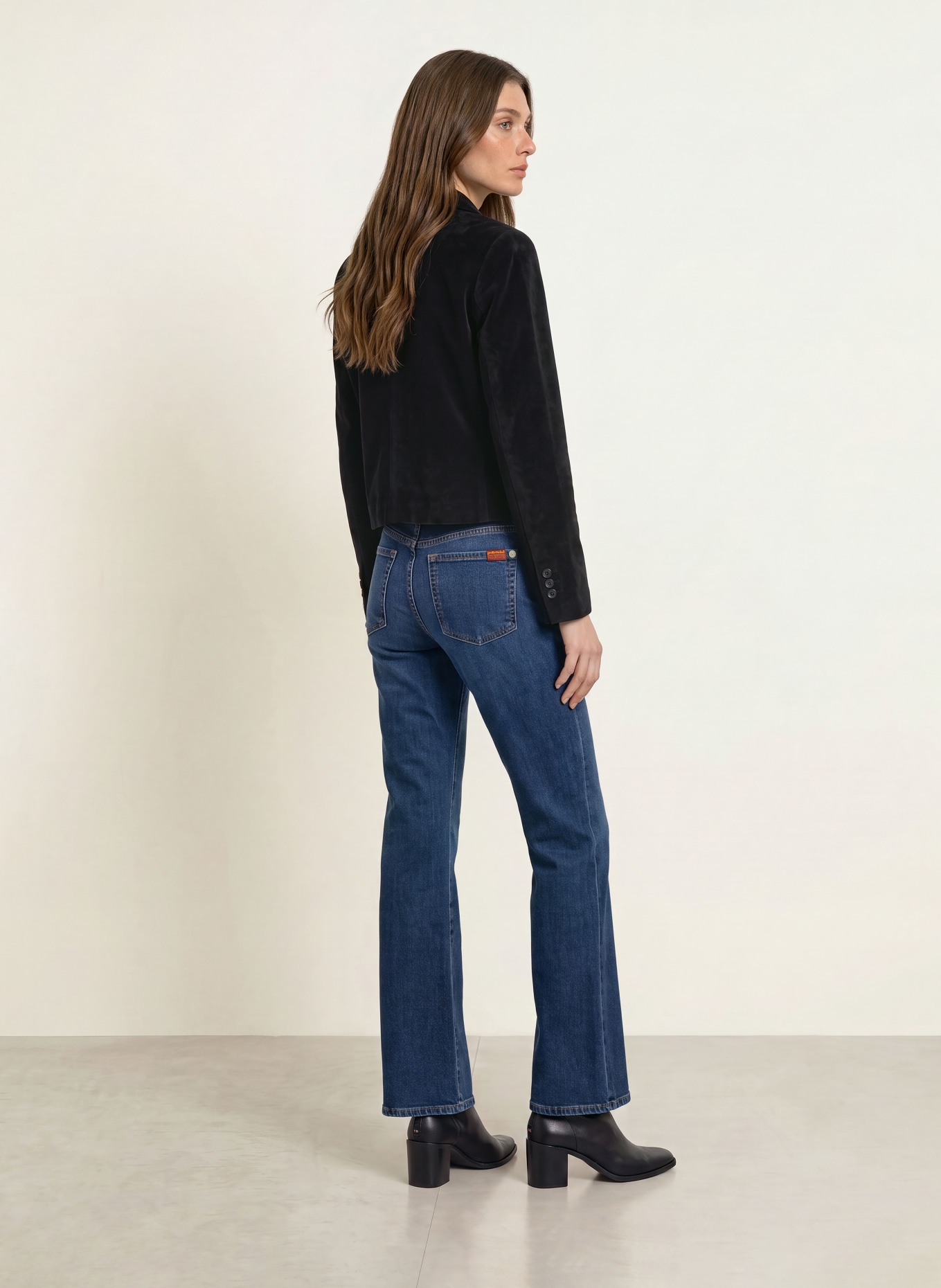 CIRCOLO 1901 Velours Blazer: ZWART