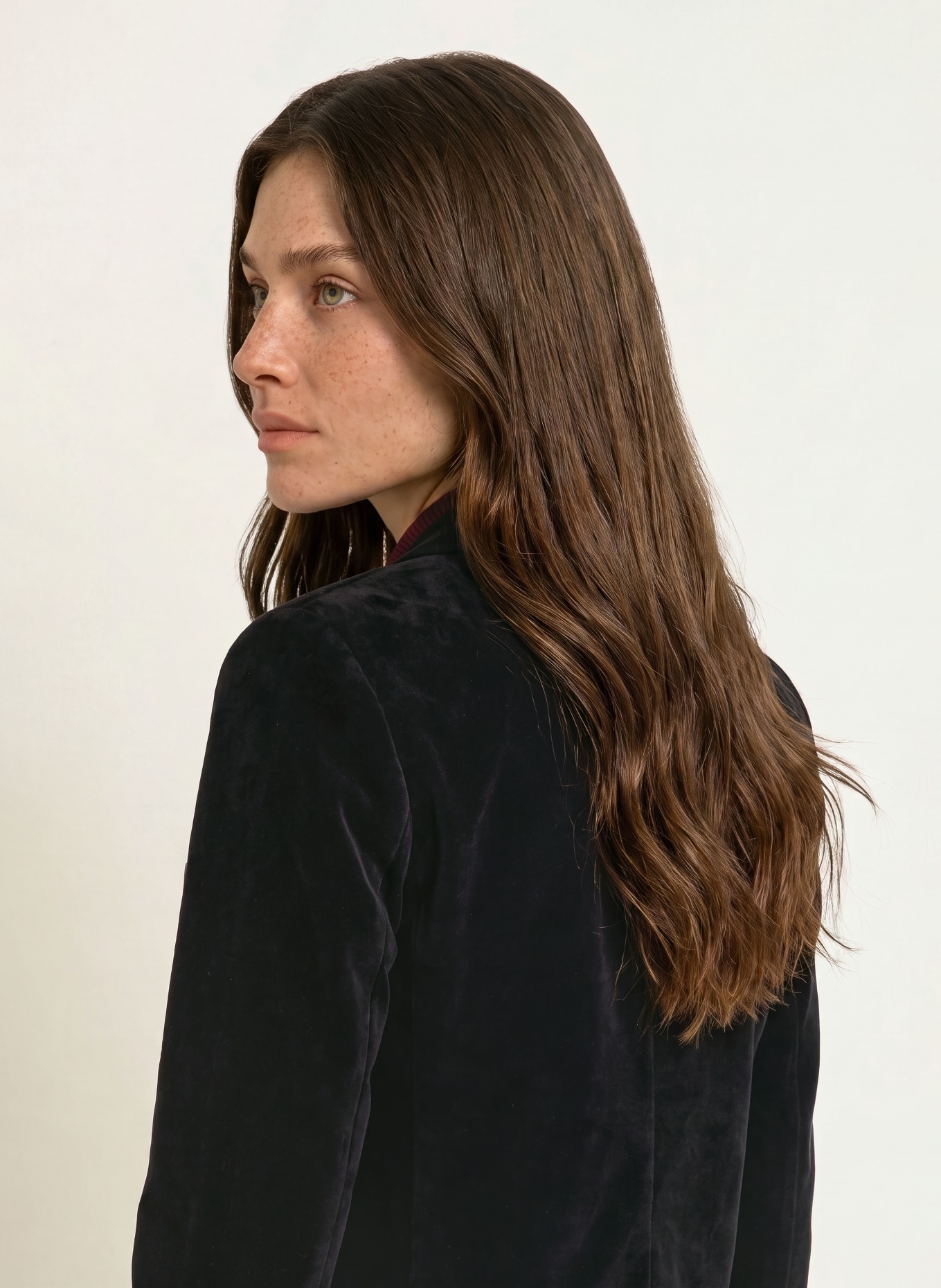 CIRCOLO 1901 Velours Blazer: ZWART
