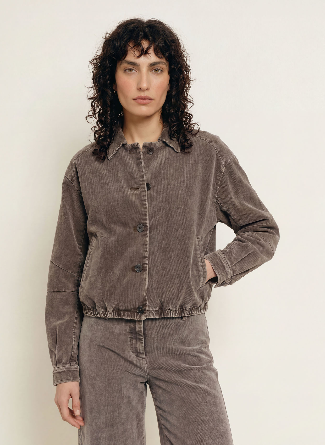 SAMSØE SAMSØE Overjacket SAKELLA van corduroy: BEIGE