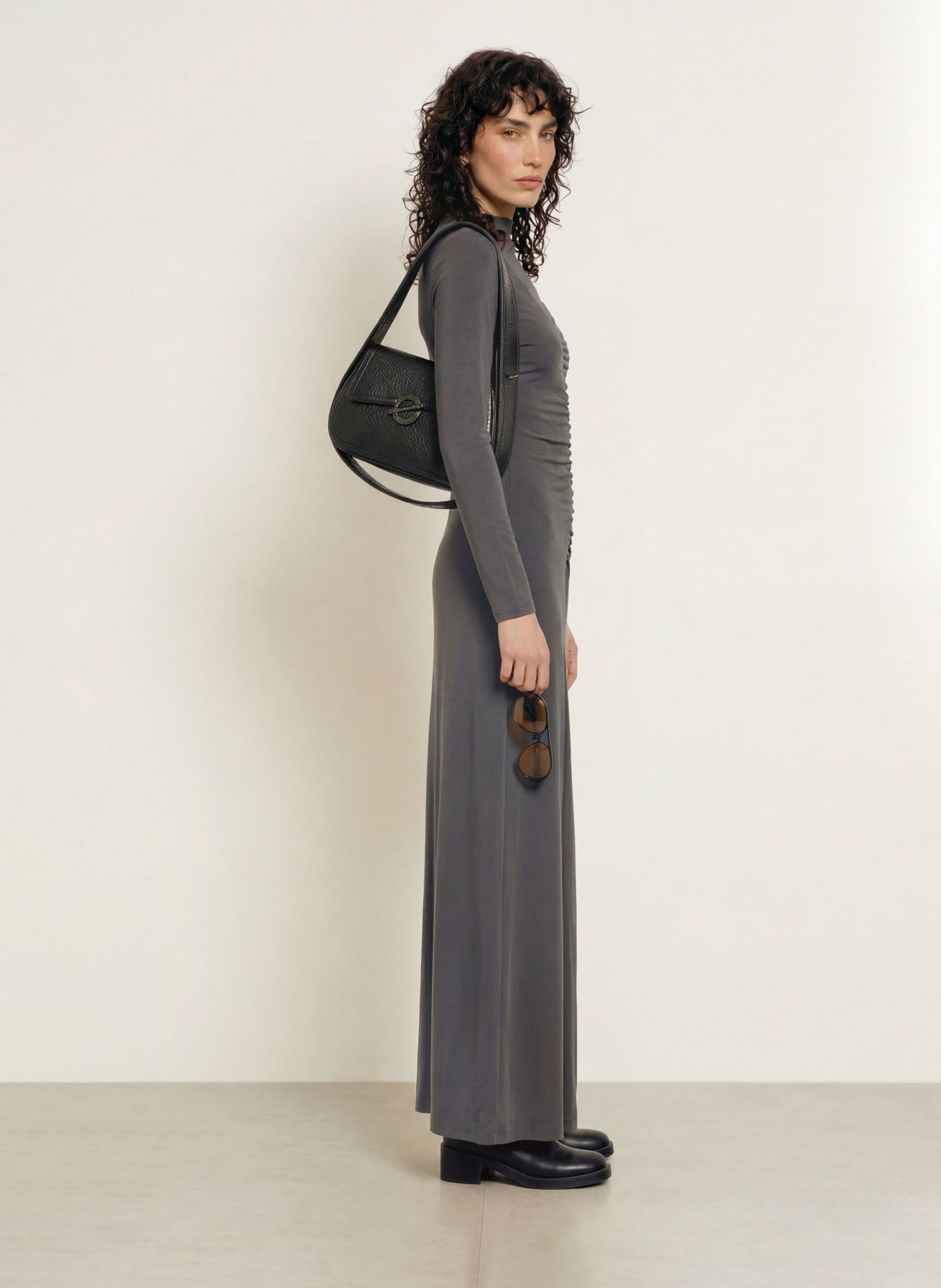 SAMSØE SAMSØE Jerseykleid SAANDRESSA: SCHWARZ