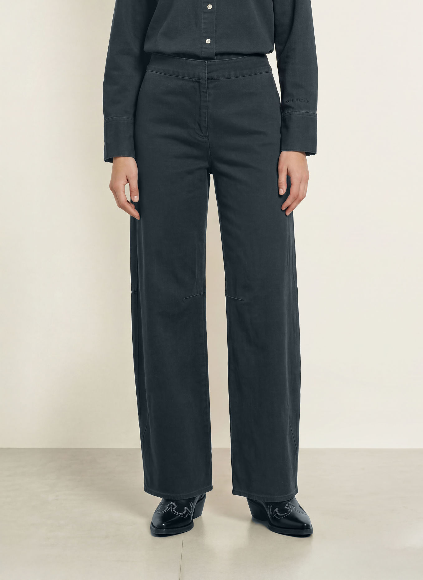 SAMSØE SAMSØE Broek SAROKO: CLR001421 Washed Salute