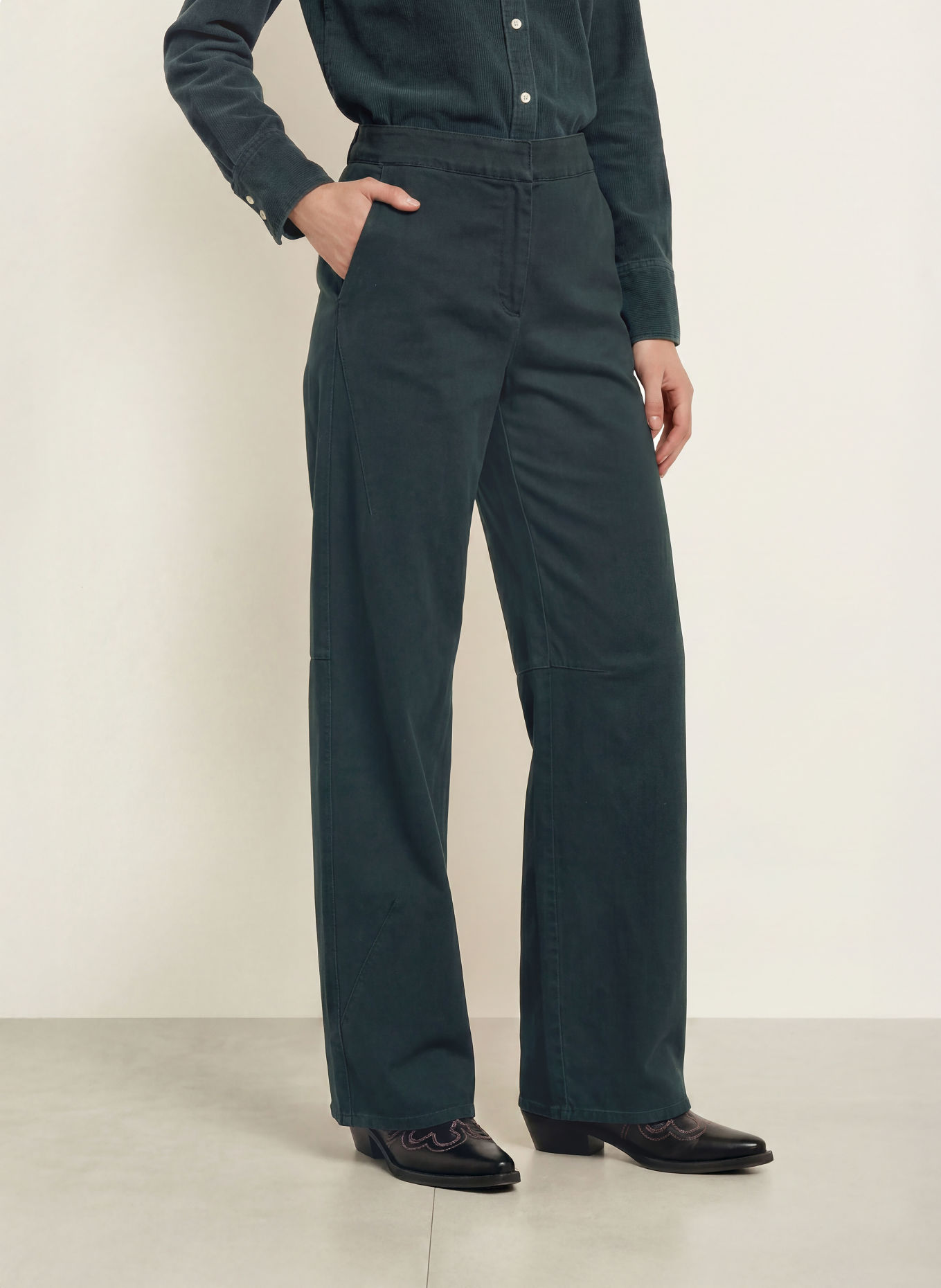 SAMSØE SAMSØE Broek SAROKO: CLR001421 Washed Salute