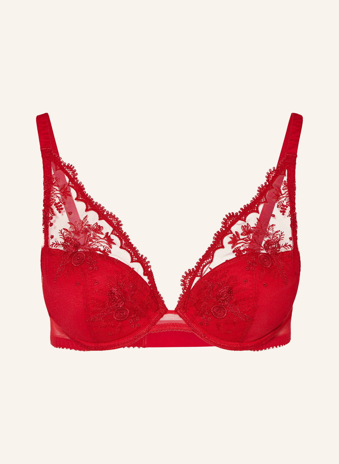 SIMONE PÉRÈLE Push-up podprsenka INTRIGUE: ČERVENÁ
