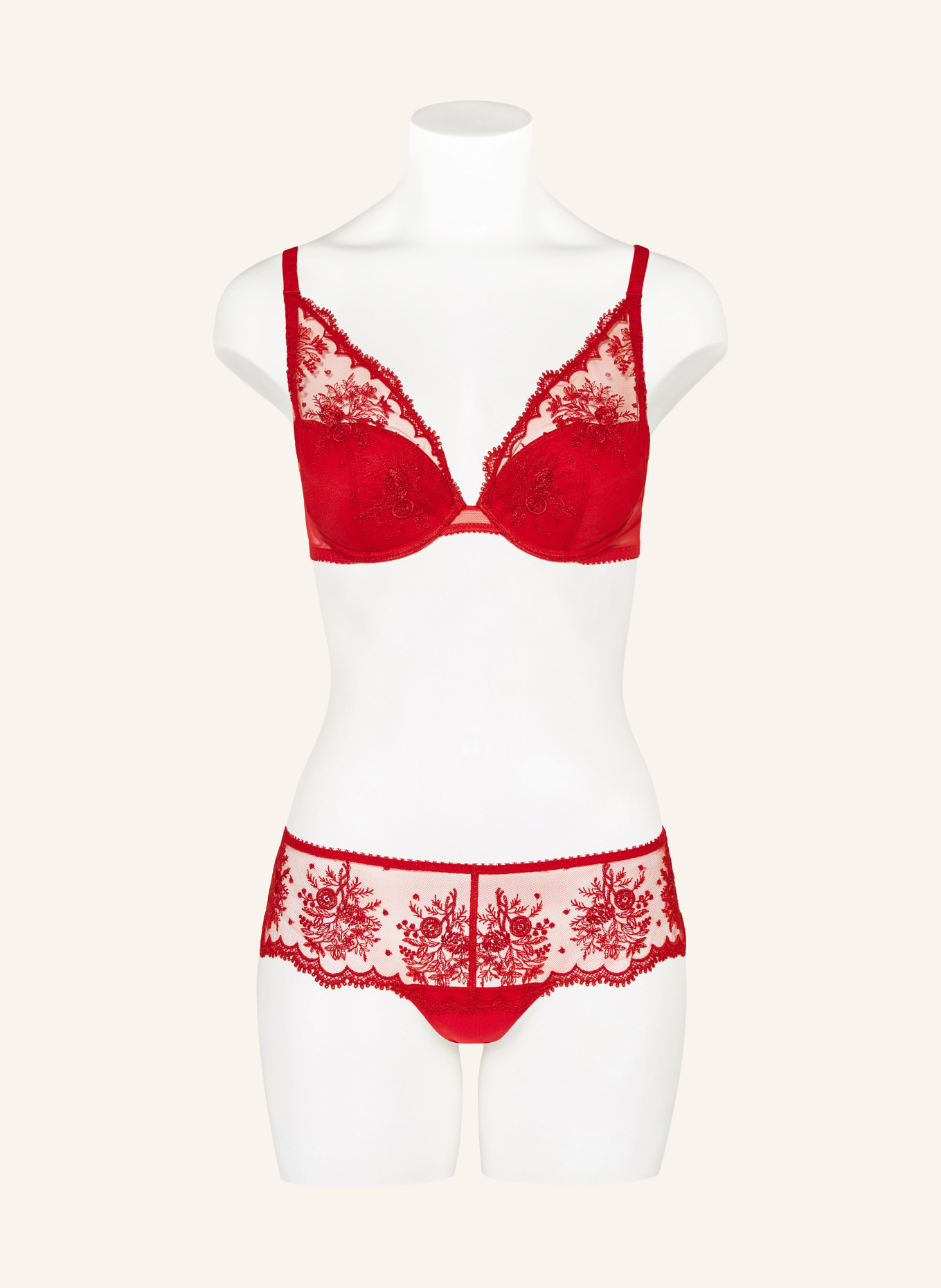 SIMONE PÉRÈLE Push-up podprsenka INTRIGUE: ČERVENÁ
