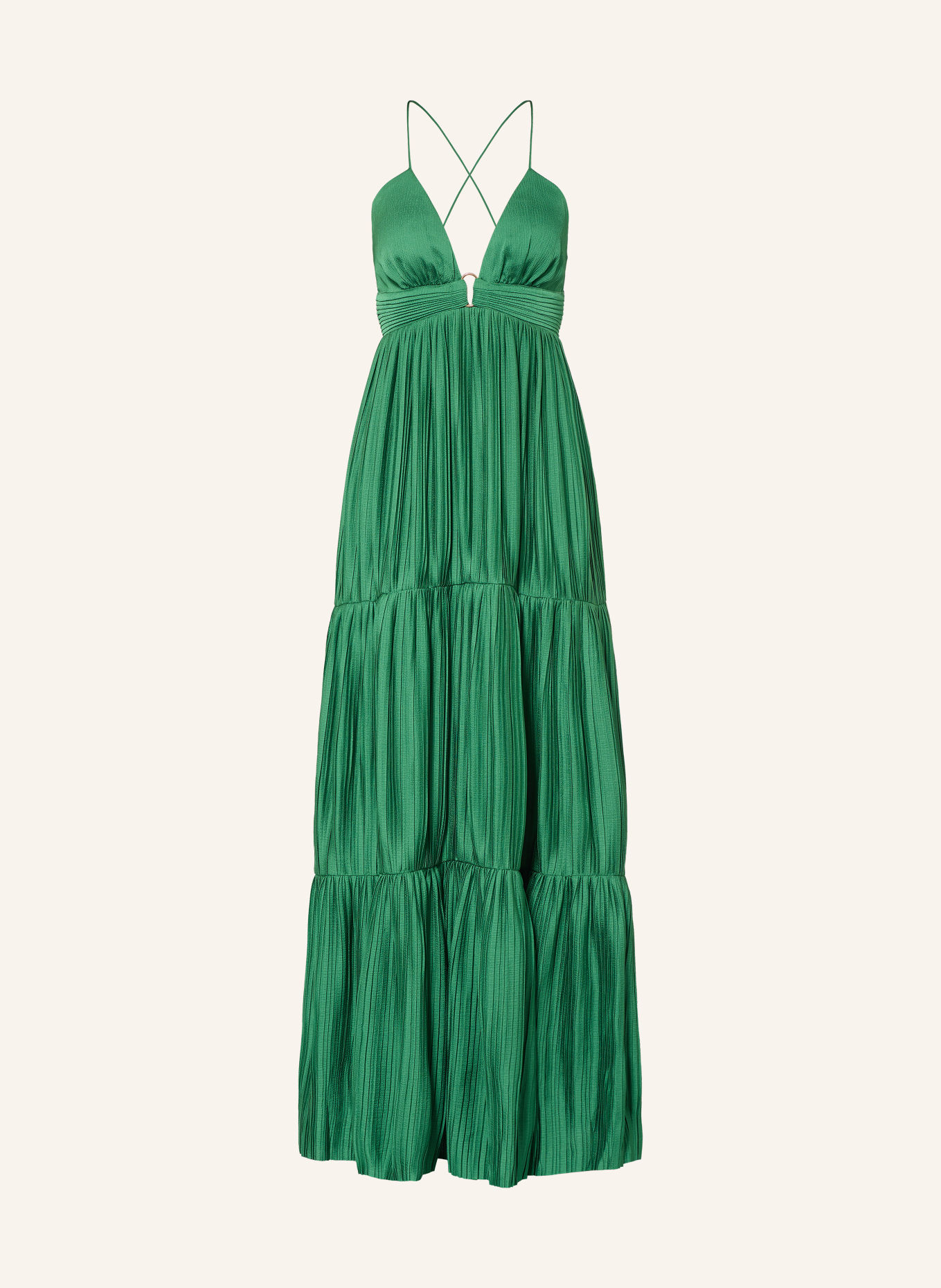ba&sh Plisseekleid WASTA: GRÜN