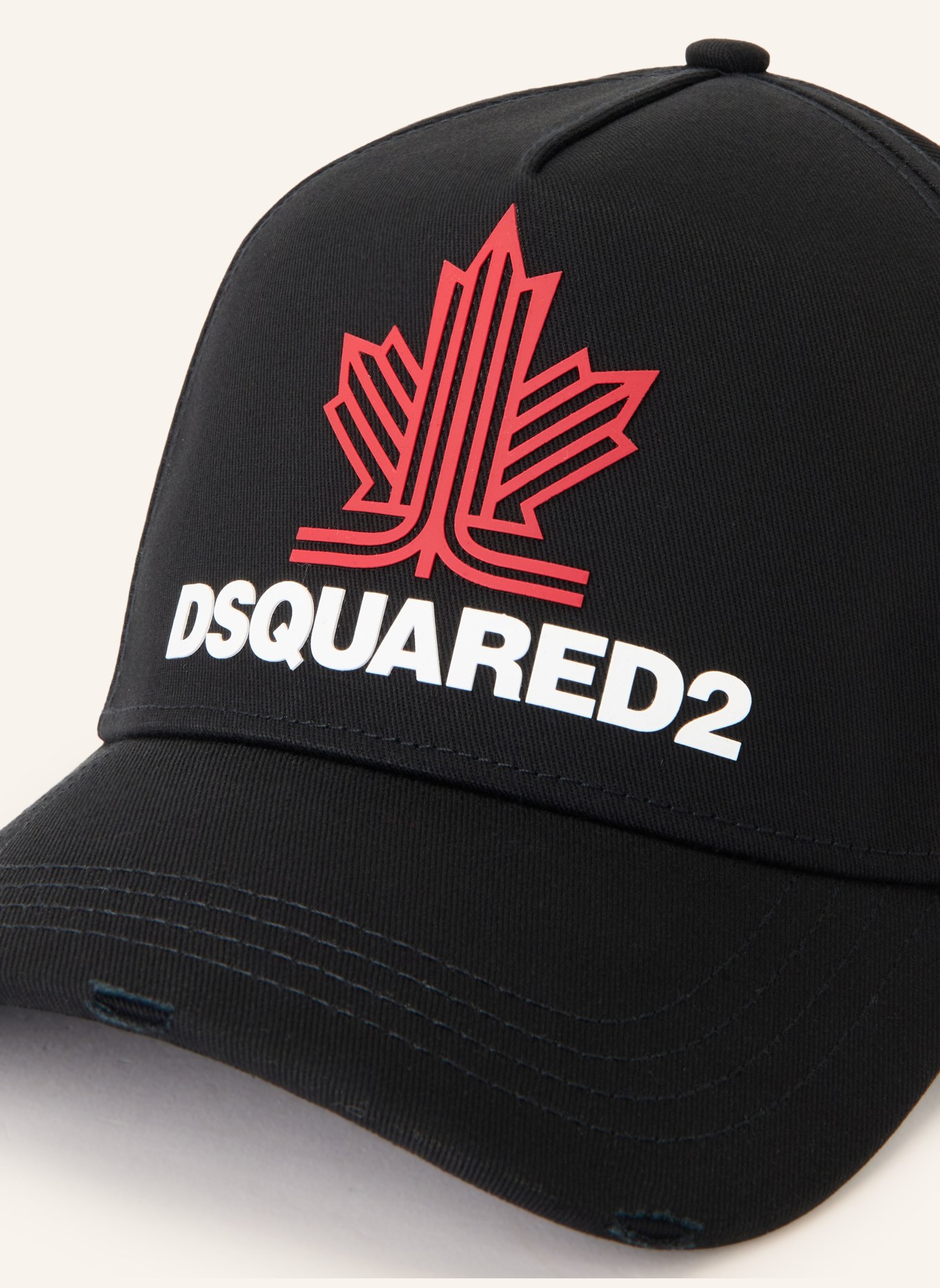 DSQUARED2 Cap: SCHWARZ / ROT / WEISS