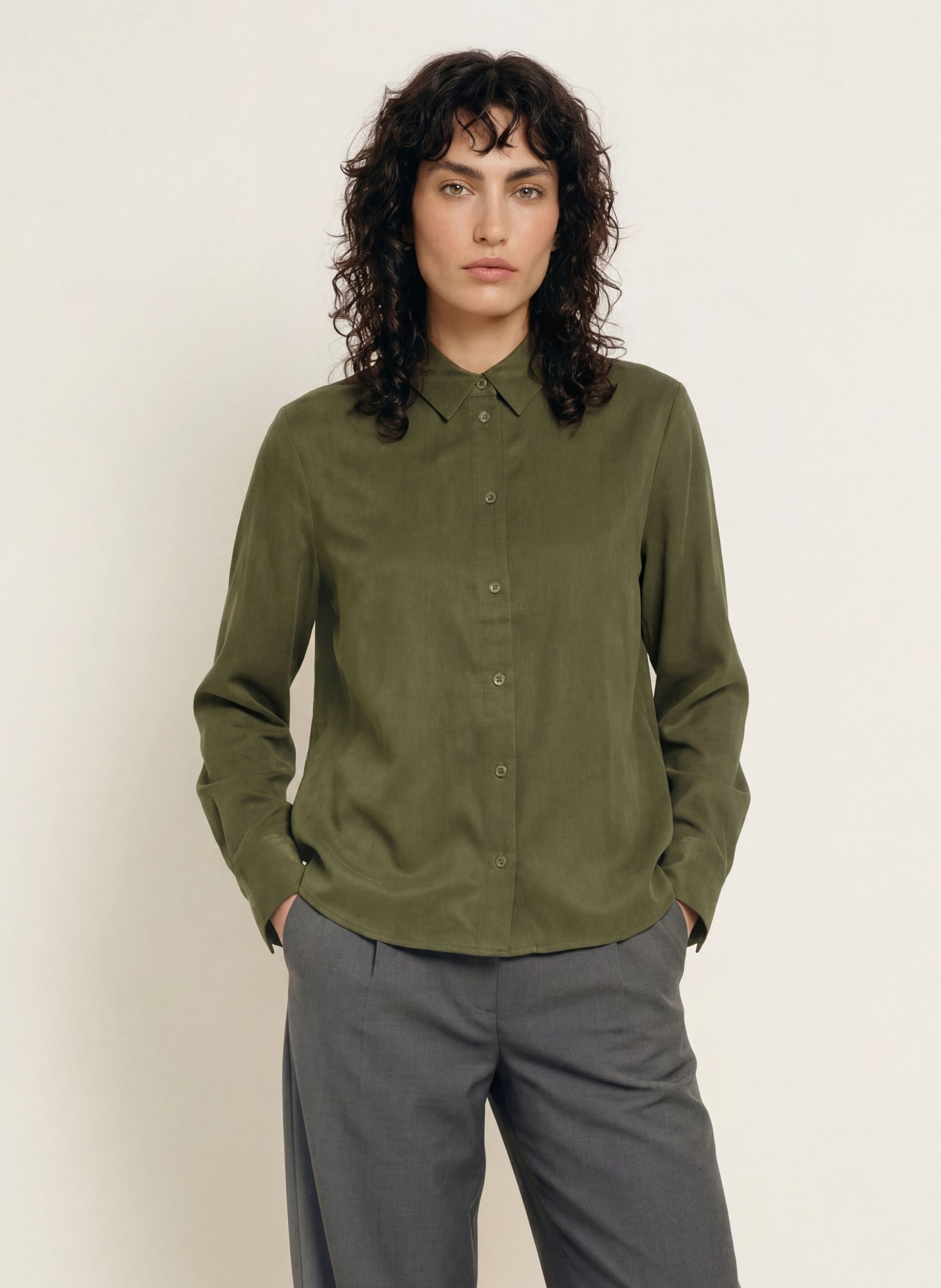SAMSØE SAMSØE Chemisier SAMINA: OLIVE