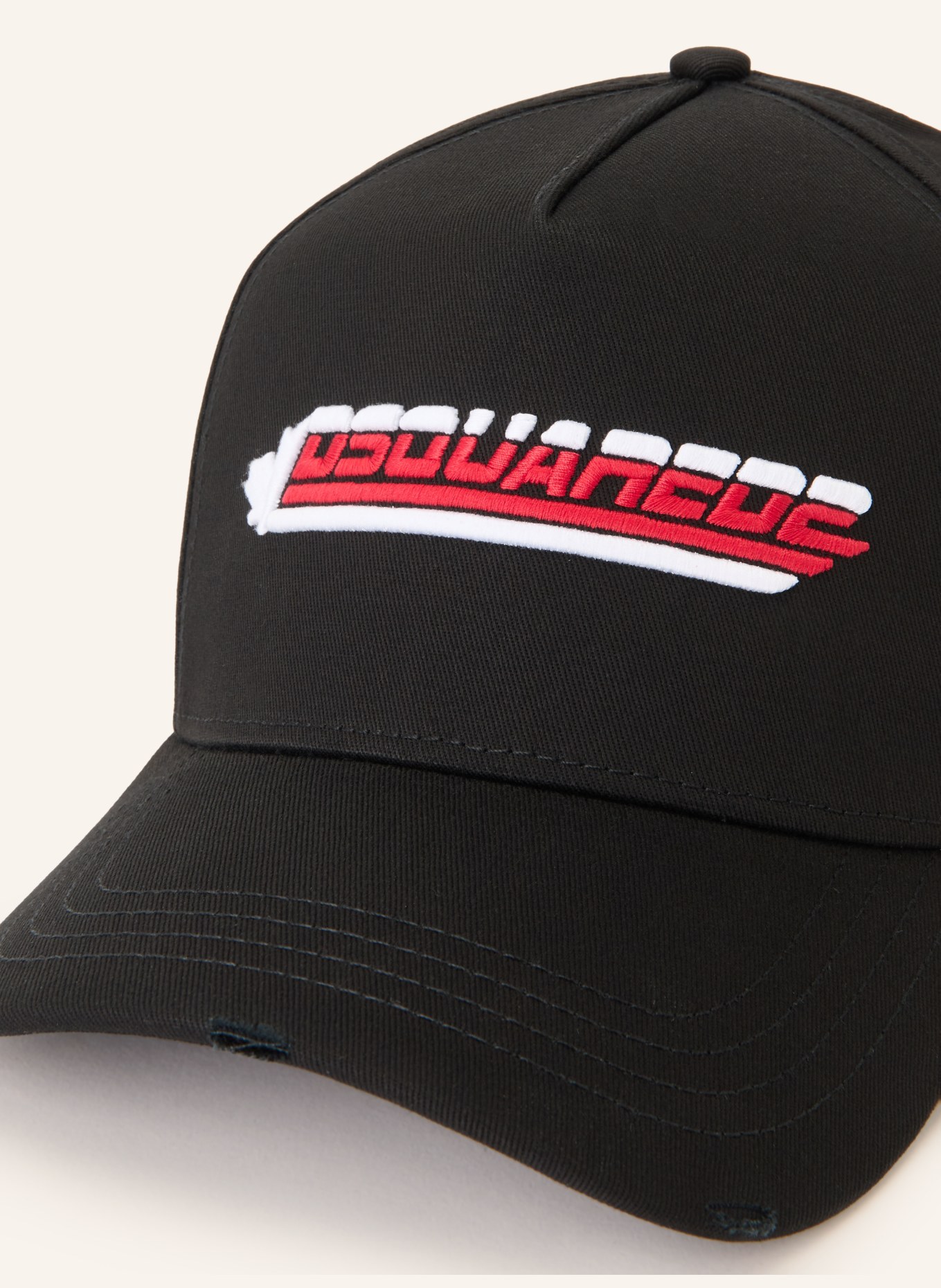 DSQUARED2 Cap: SCHWARZ / ROT / WEISS