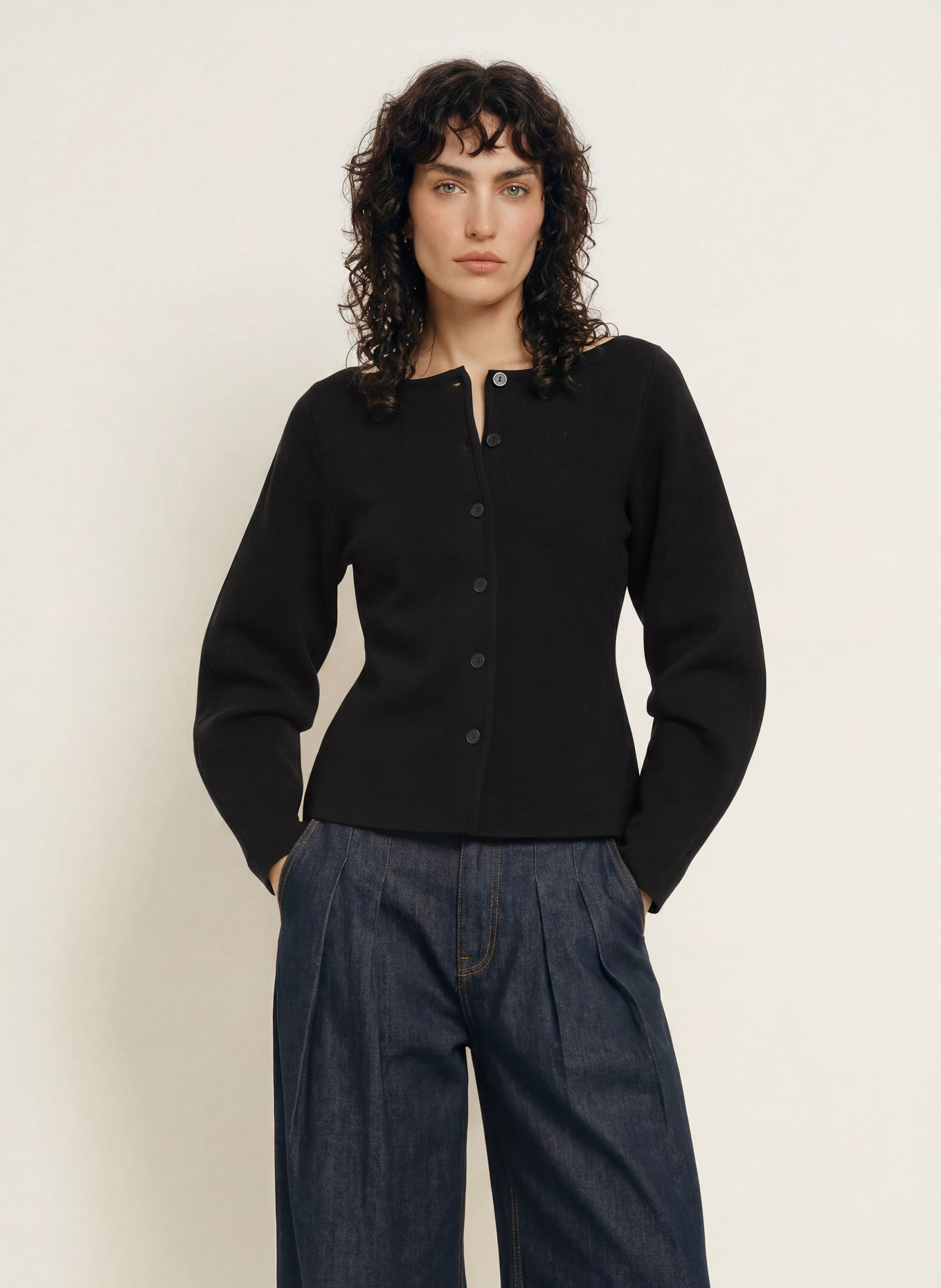 SAMSØE SAMSØE SAALLY Cardigan: BLACK