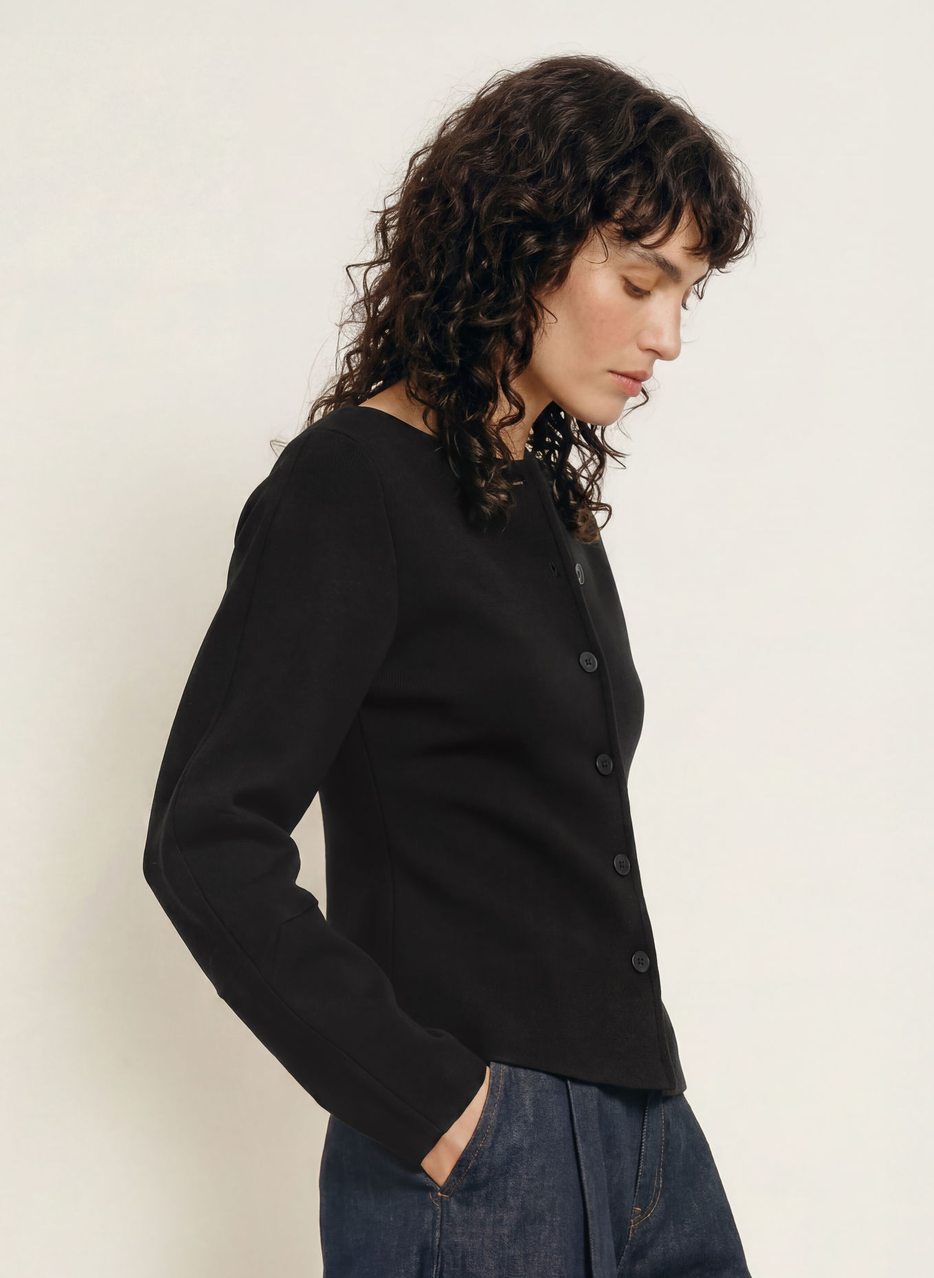 SAMSØE SAMSØE SAALLY Cardigan: BLACK