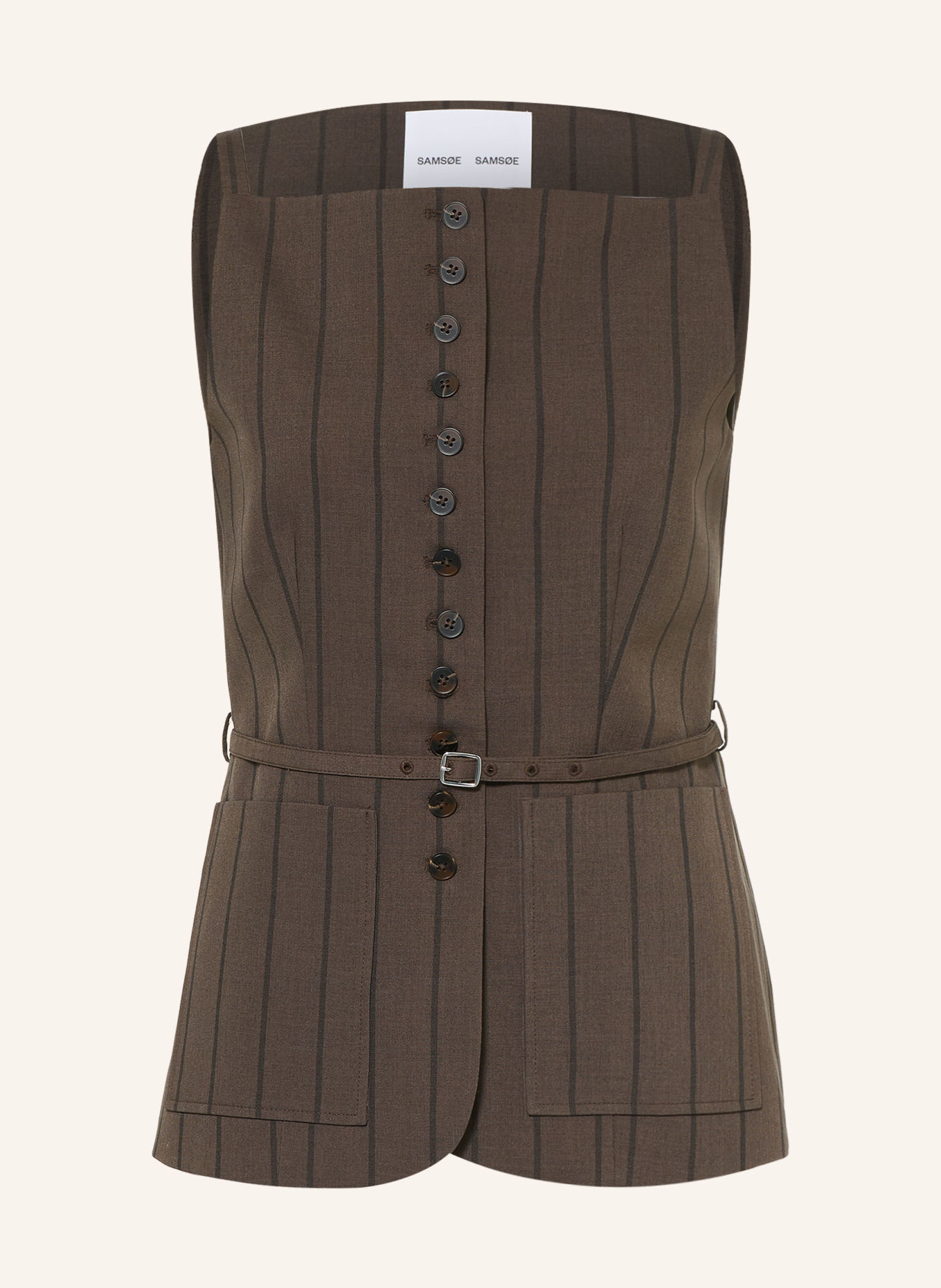 SAMSØE SAMSØE SAHELLY Vest: DARK BROWN
