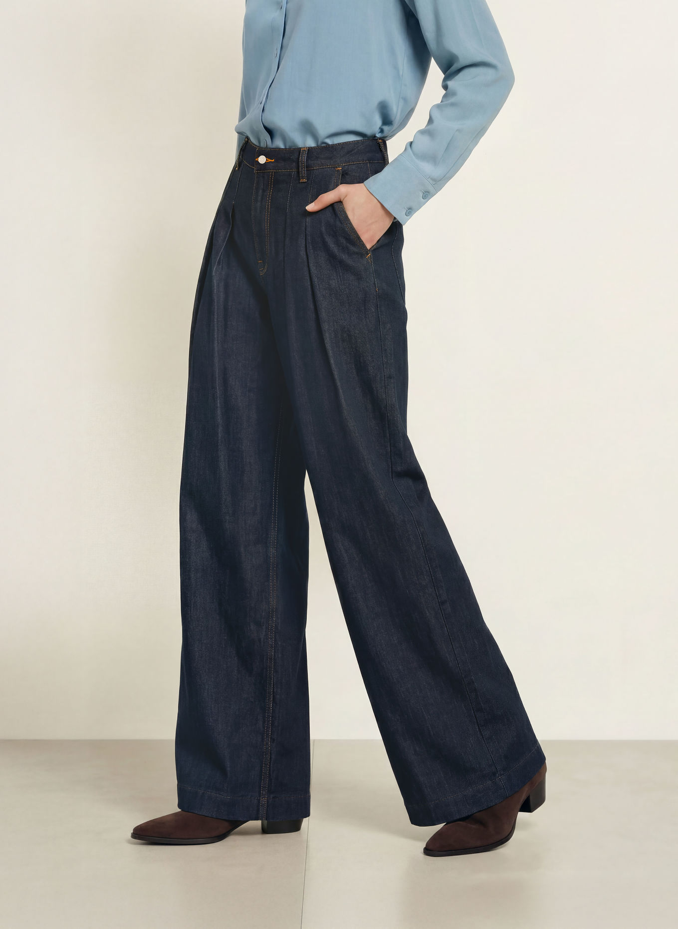 SAMSØE SAMSØE Jean wide leg SAHARPER: CLR002815 Ink