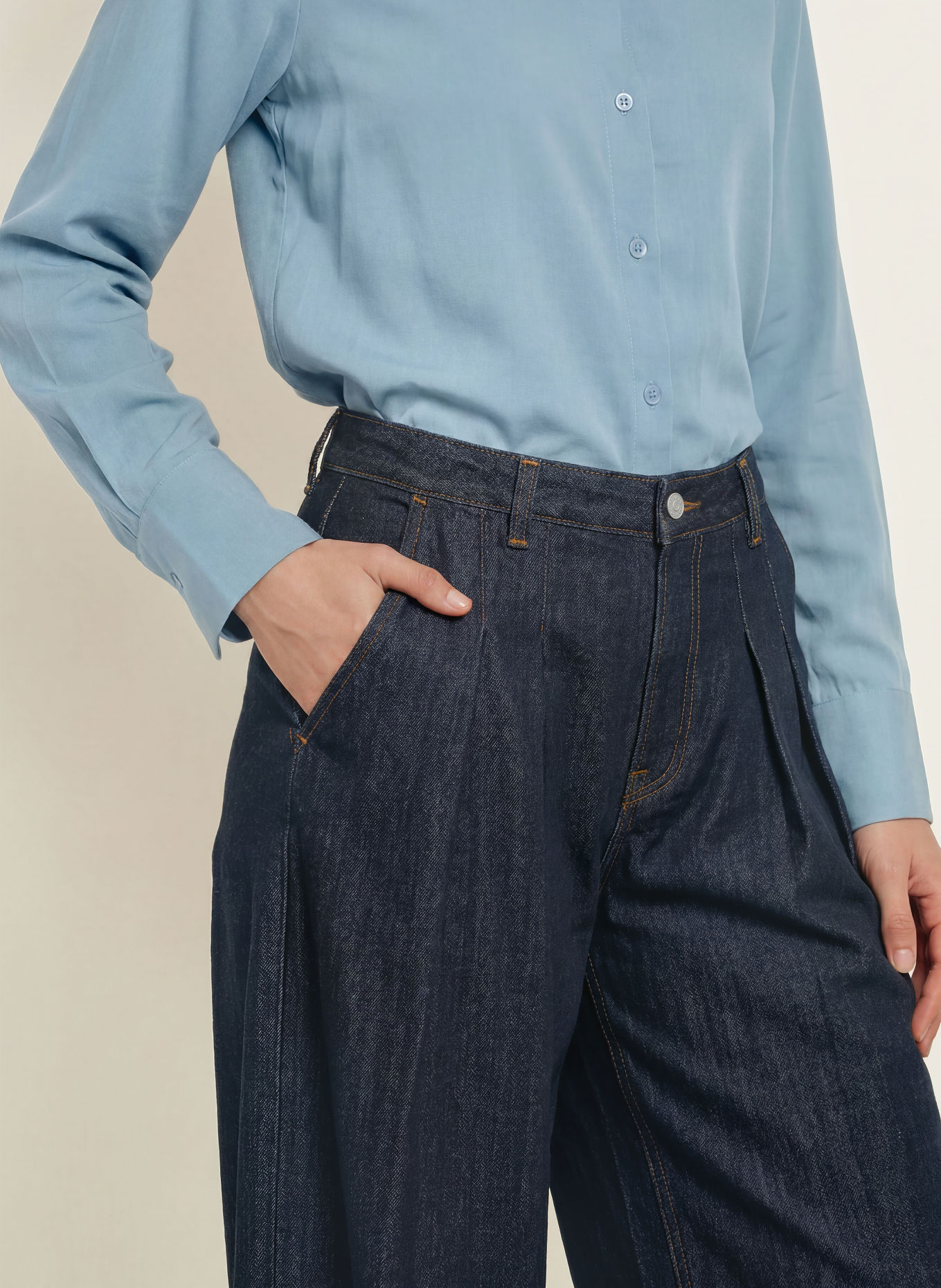SAMSØE SAMSØE Jean wide leg SAHARPER: CLR002815 Ink